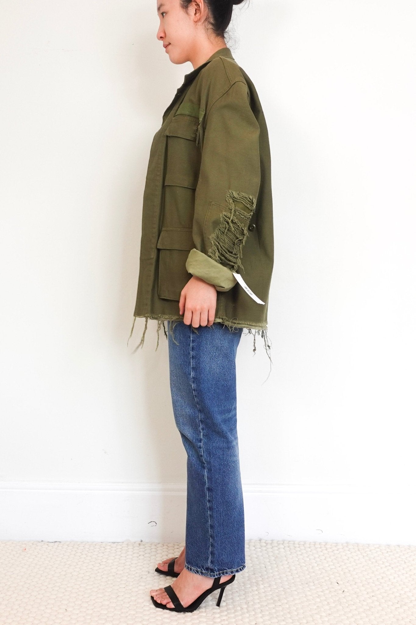 R13 Olive came cargo jacket new RRP £500 | Authentic Preloved - Reloved Again