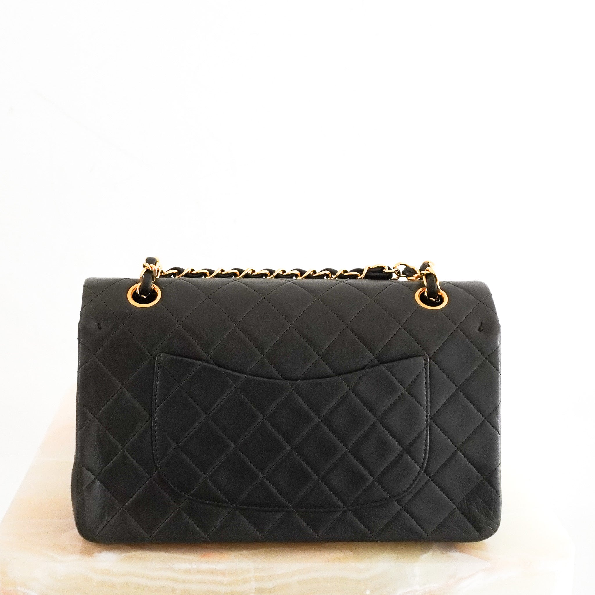 RARE Vintage Chanel Medium Double Flap Khaki Bag RRP £10500 | Authentic Preloved - Reloved Again