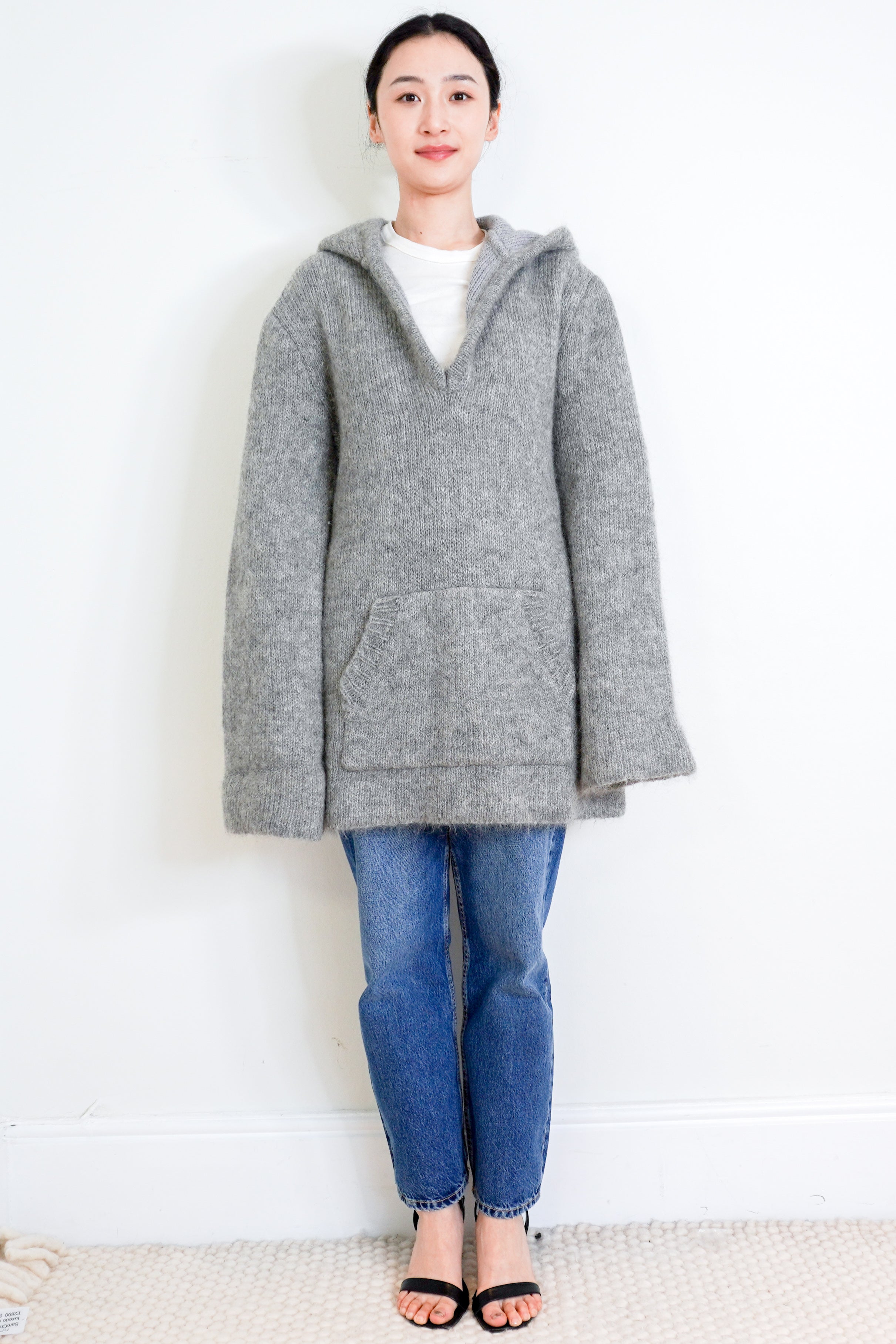 Raey-Grey-Wool-Hooded-Knit-Jumper-front-picture-Chelsea-London-2