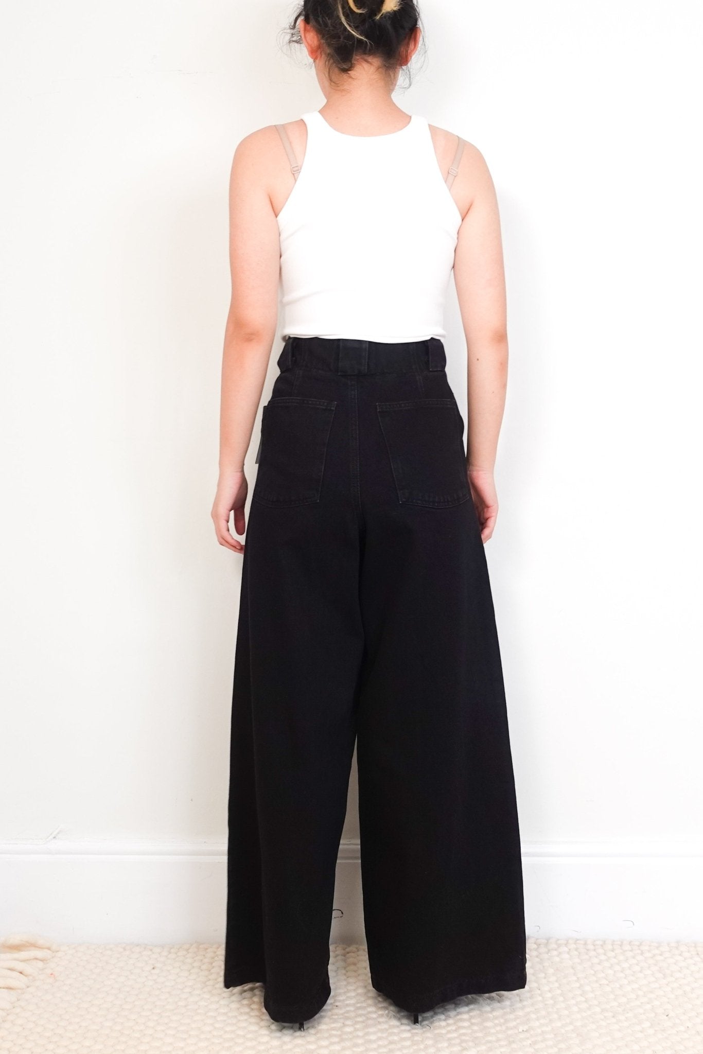 NEW Raey Wide Leg black Jeans RRP £125 | Authentic Preloved - Reloved Again