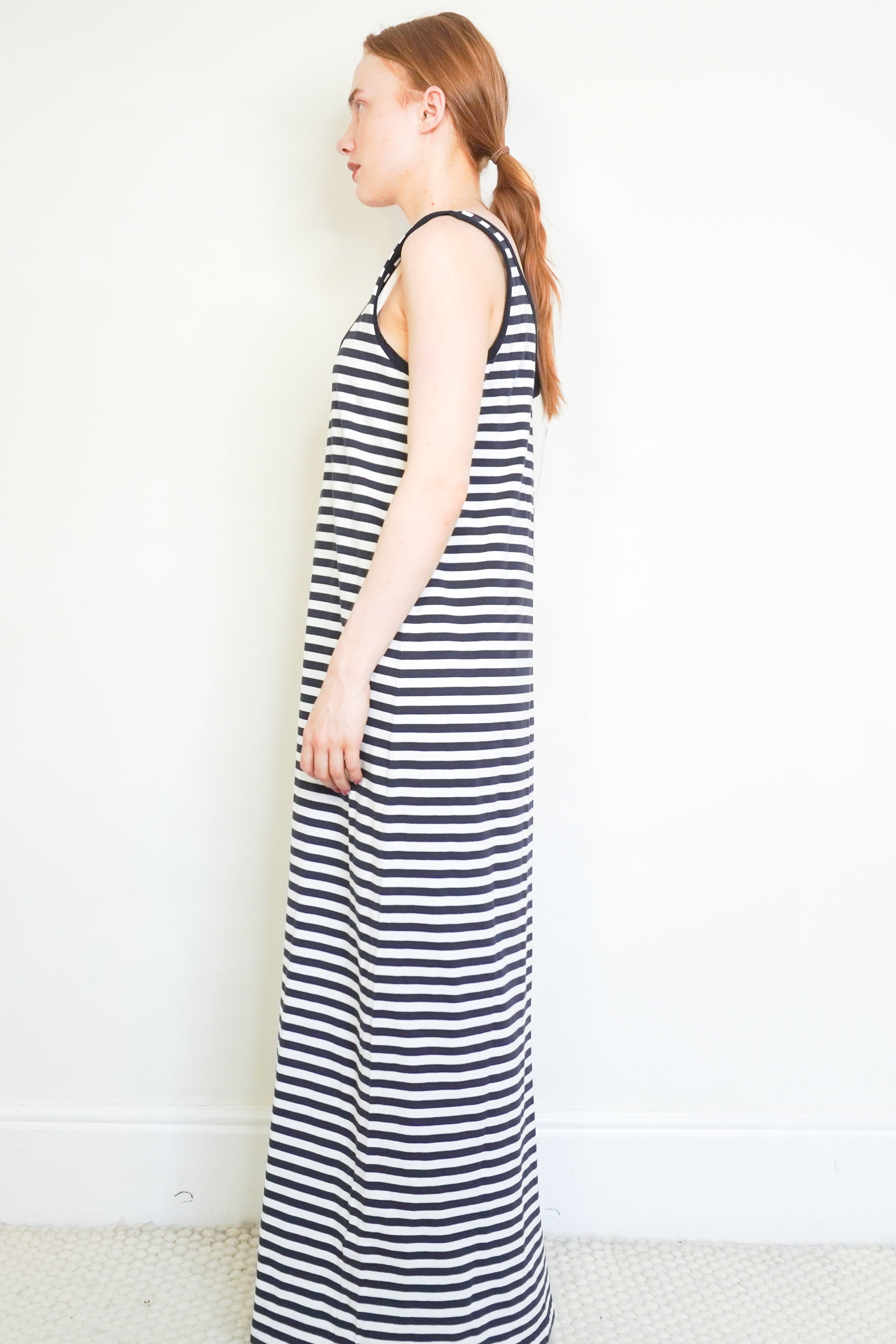 Raey Breton Sleeveless Maxi Dress side photo chelsea london