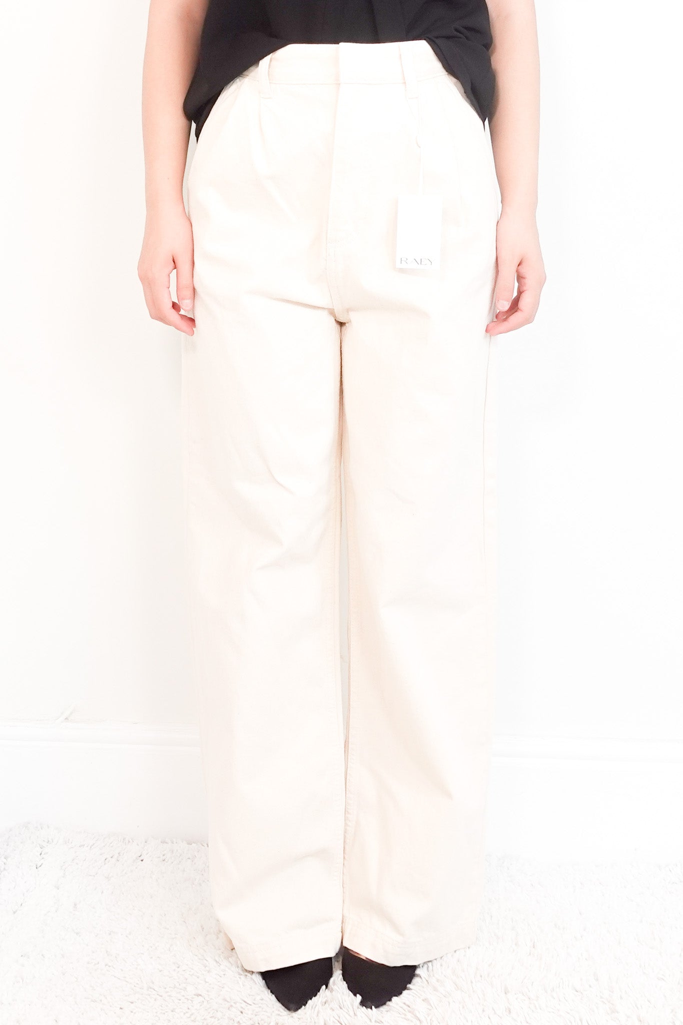 Raey Wide Leg Ivory Jeans RRP £125 | Authentic Preloved