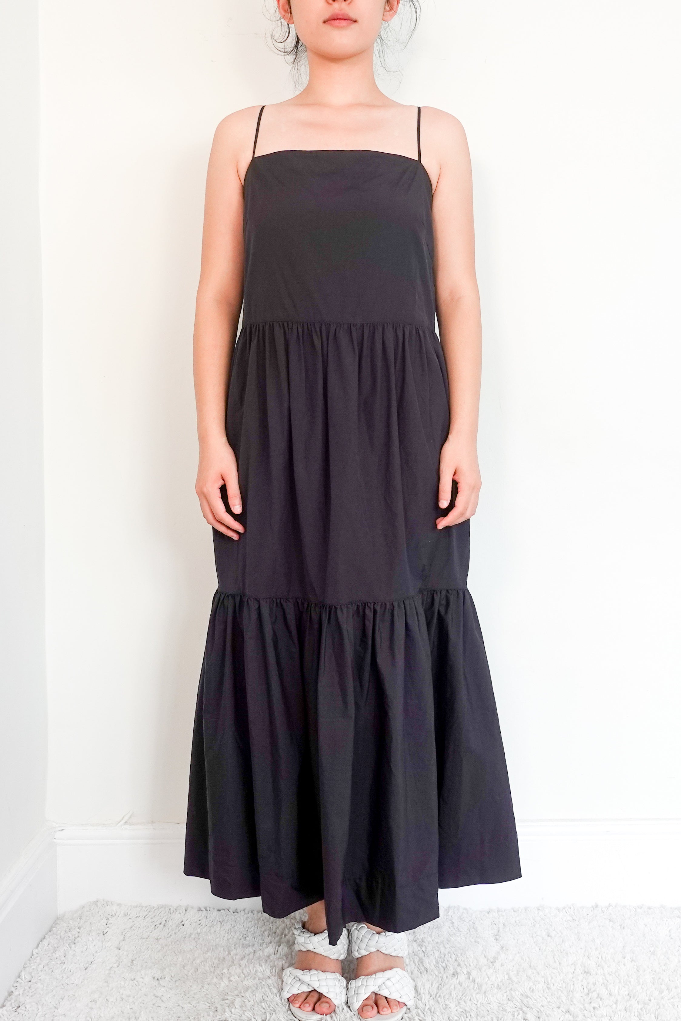 Rag & Bone cotton poplin black maxi dress RRP £400 | Authentic Preloved