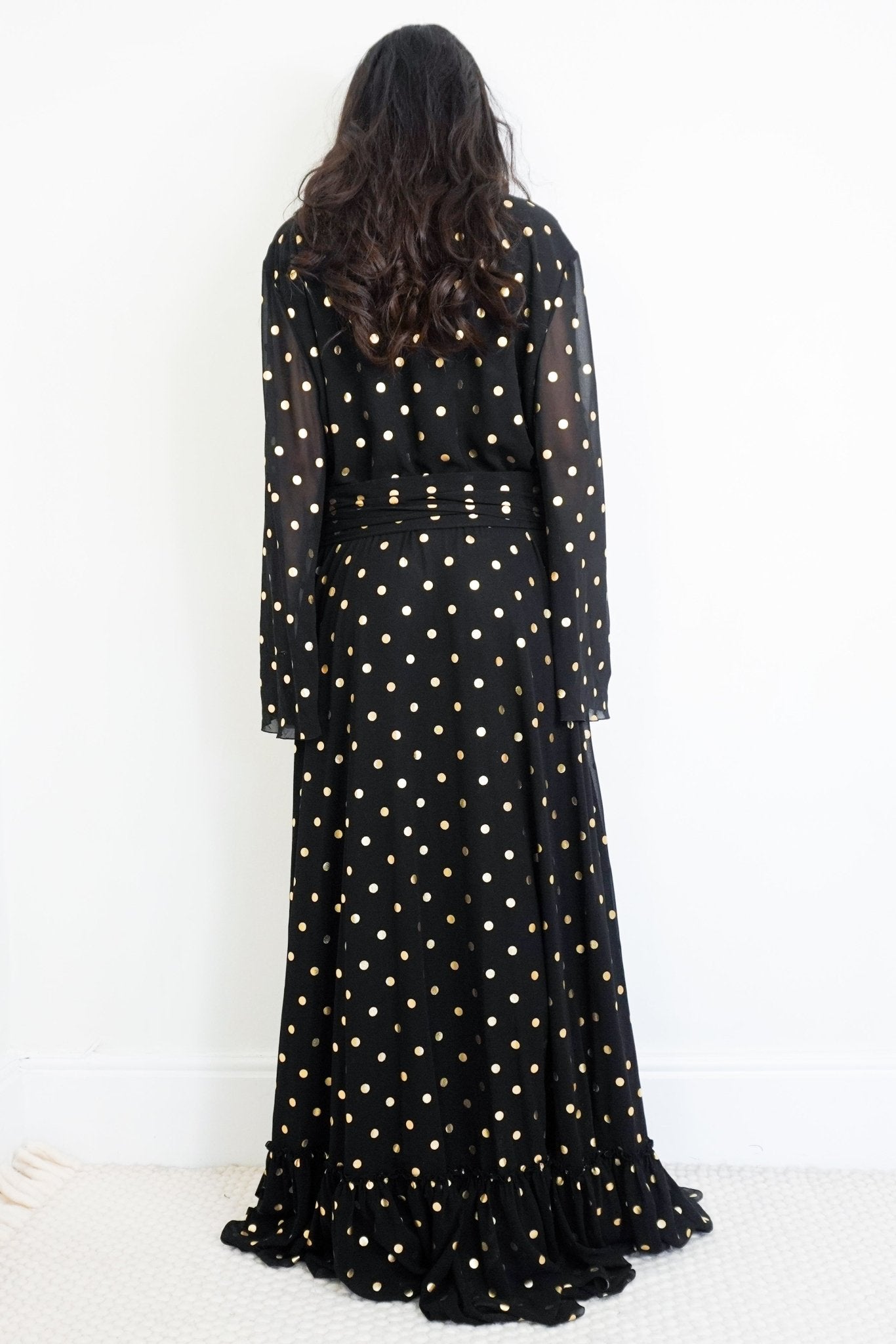 Redemption Black Polka Dot Gown RRP £1500 | Authentic Preloved - Reloved Again