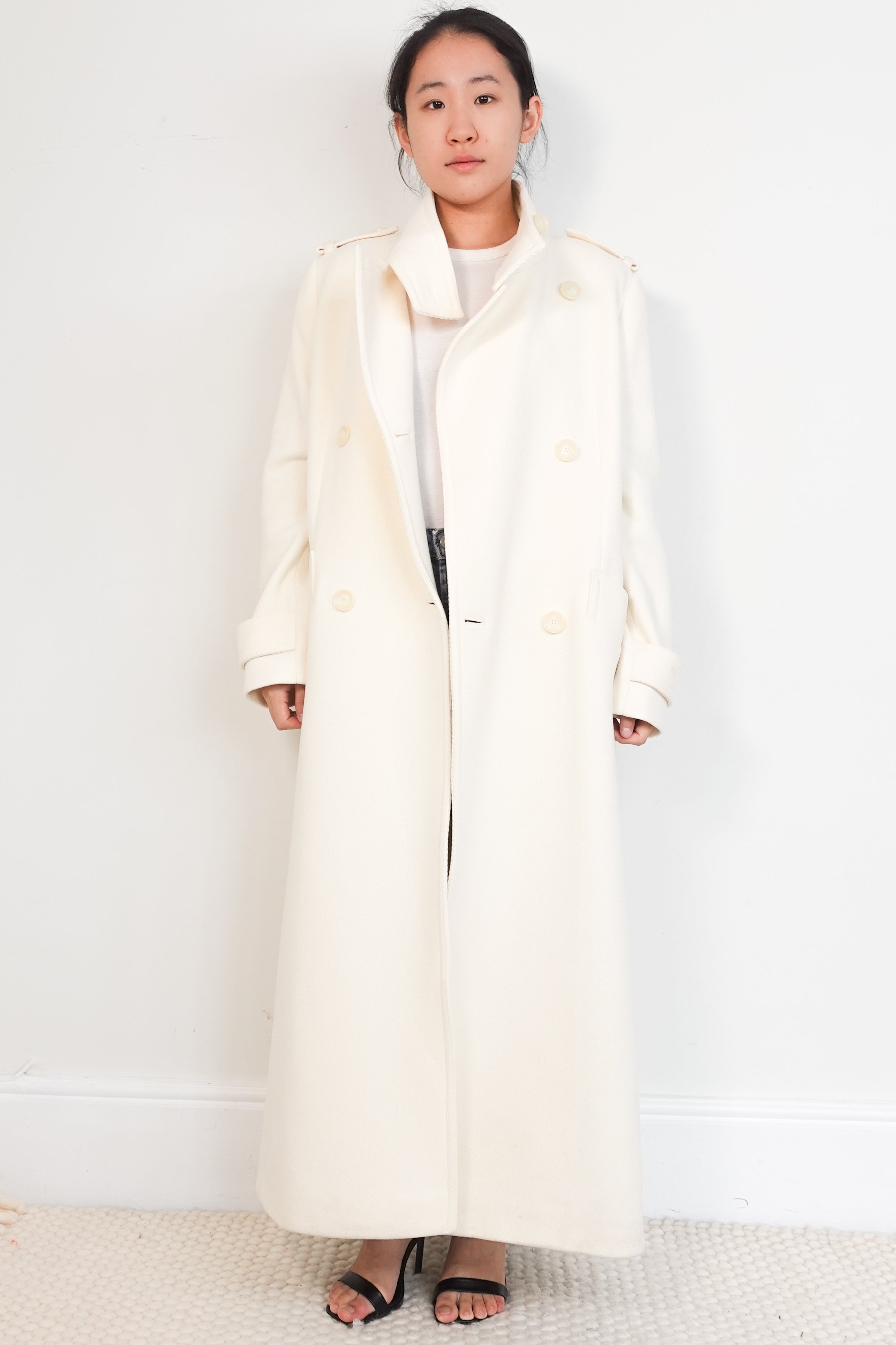 Reiss-Atelier-Cream-Wool-Long-Trench-Coat-front-picture-2-Chelsea-London