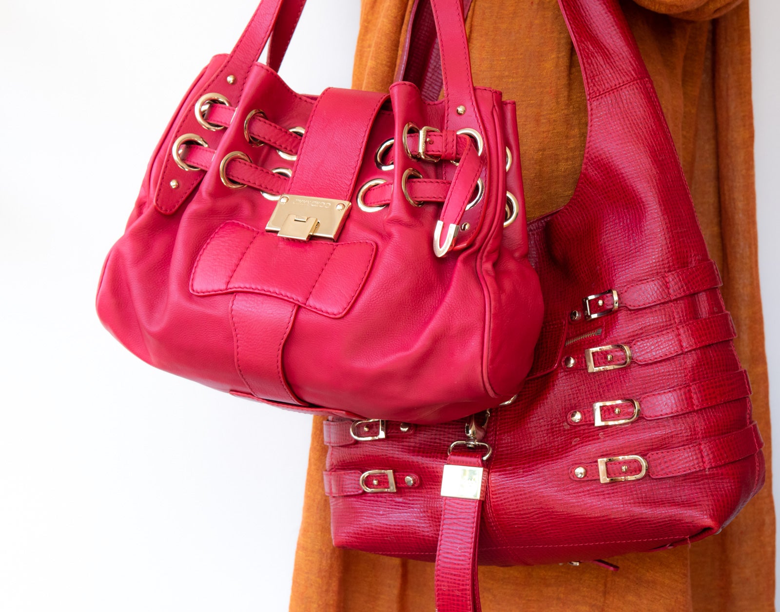 Red ramona shoulder bag