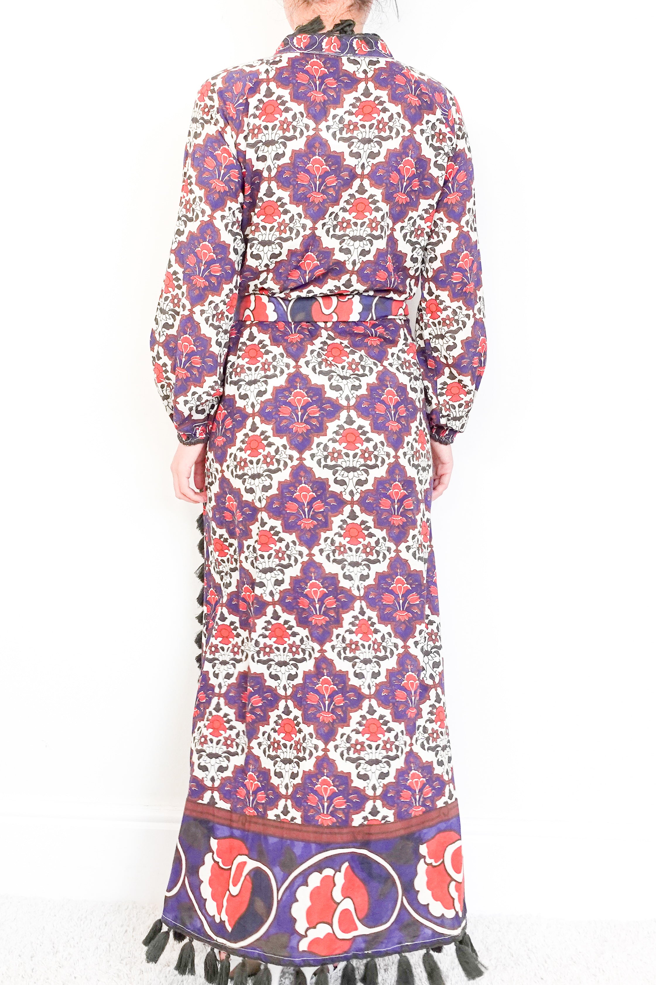 Rhode Resort Blue Floral Cotton Belted Dress RRP £400 | Authentic Preloved