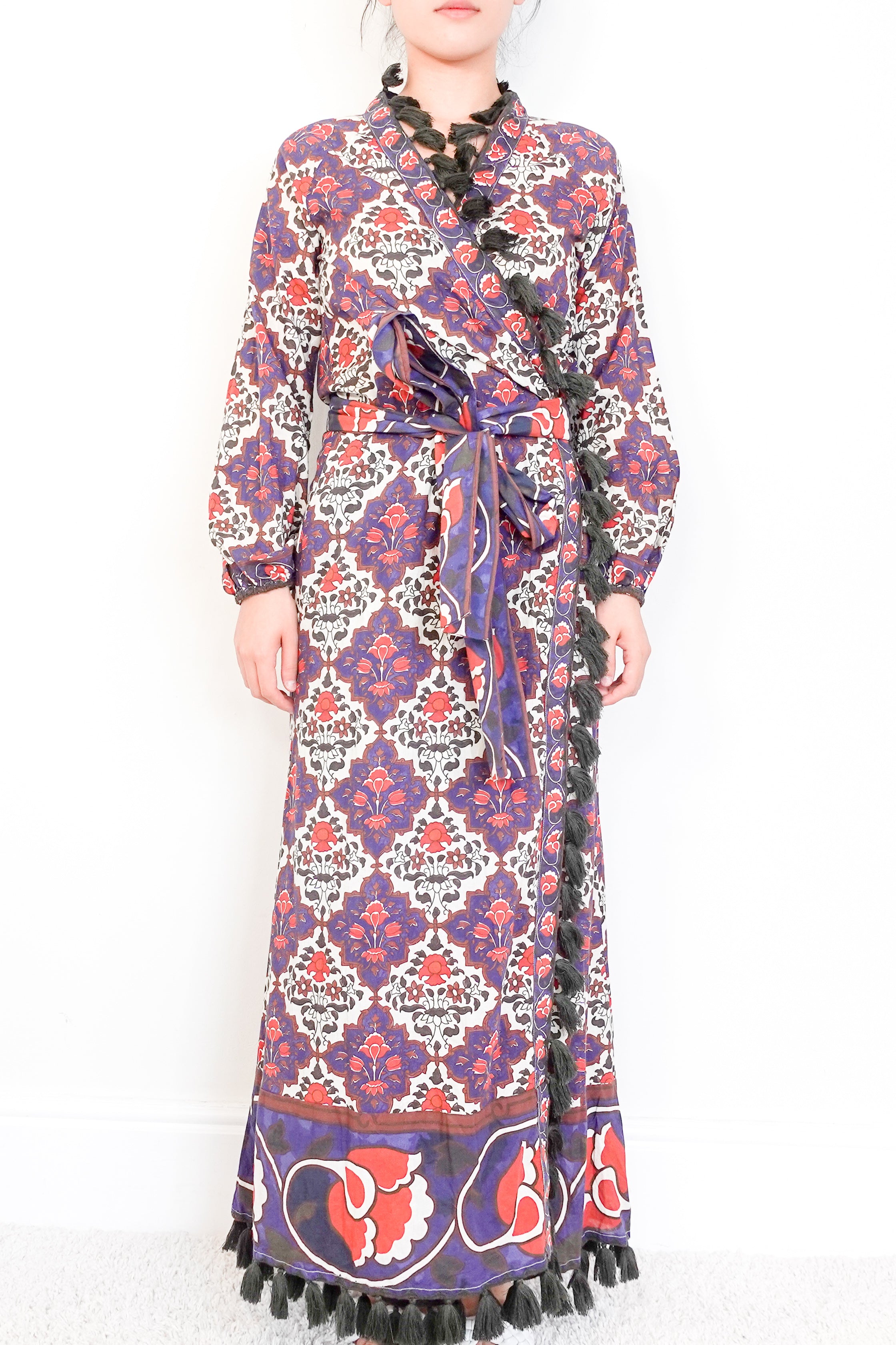 Rhode Resort Blue Floral Cotton Belted Dress RRP £400 | Authentic Preloved