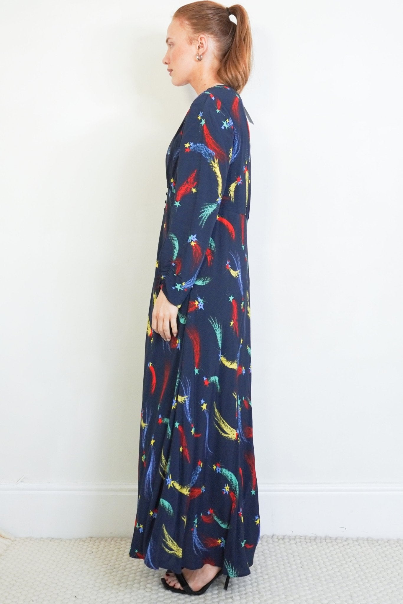 Rixo Blue Katie Dress RRP £340| Authentic & Preloved - Reloved Again