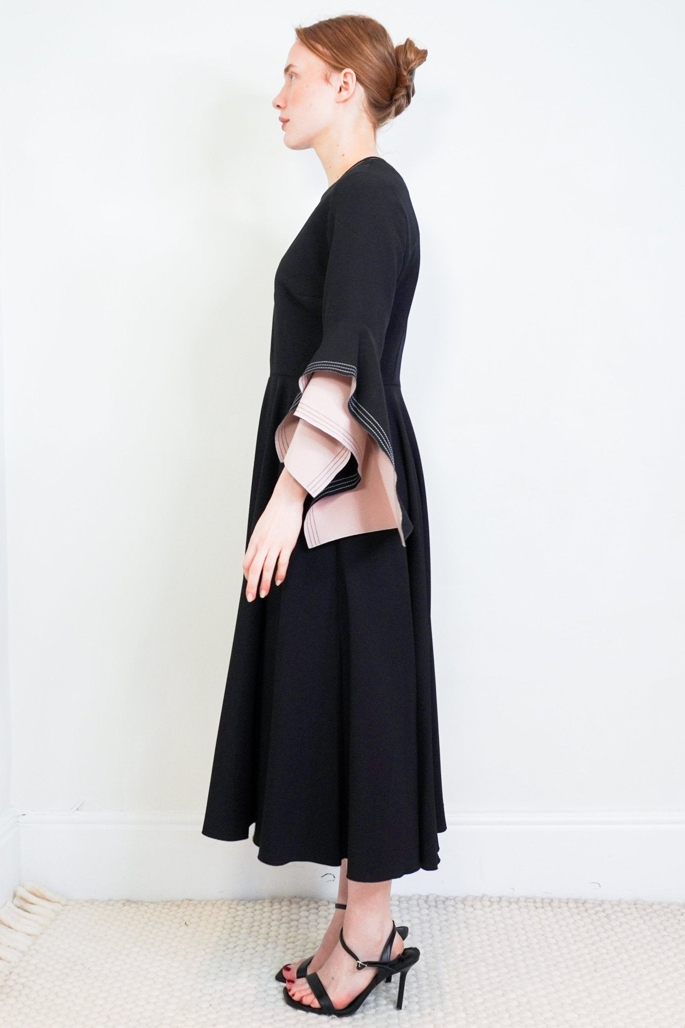 Roksanda Black Bell Sleeve Dress RRP £1150 | Authentic Preloved - Reloved Again