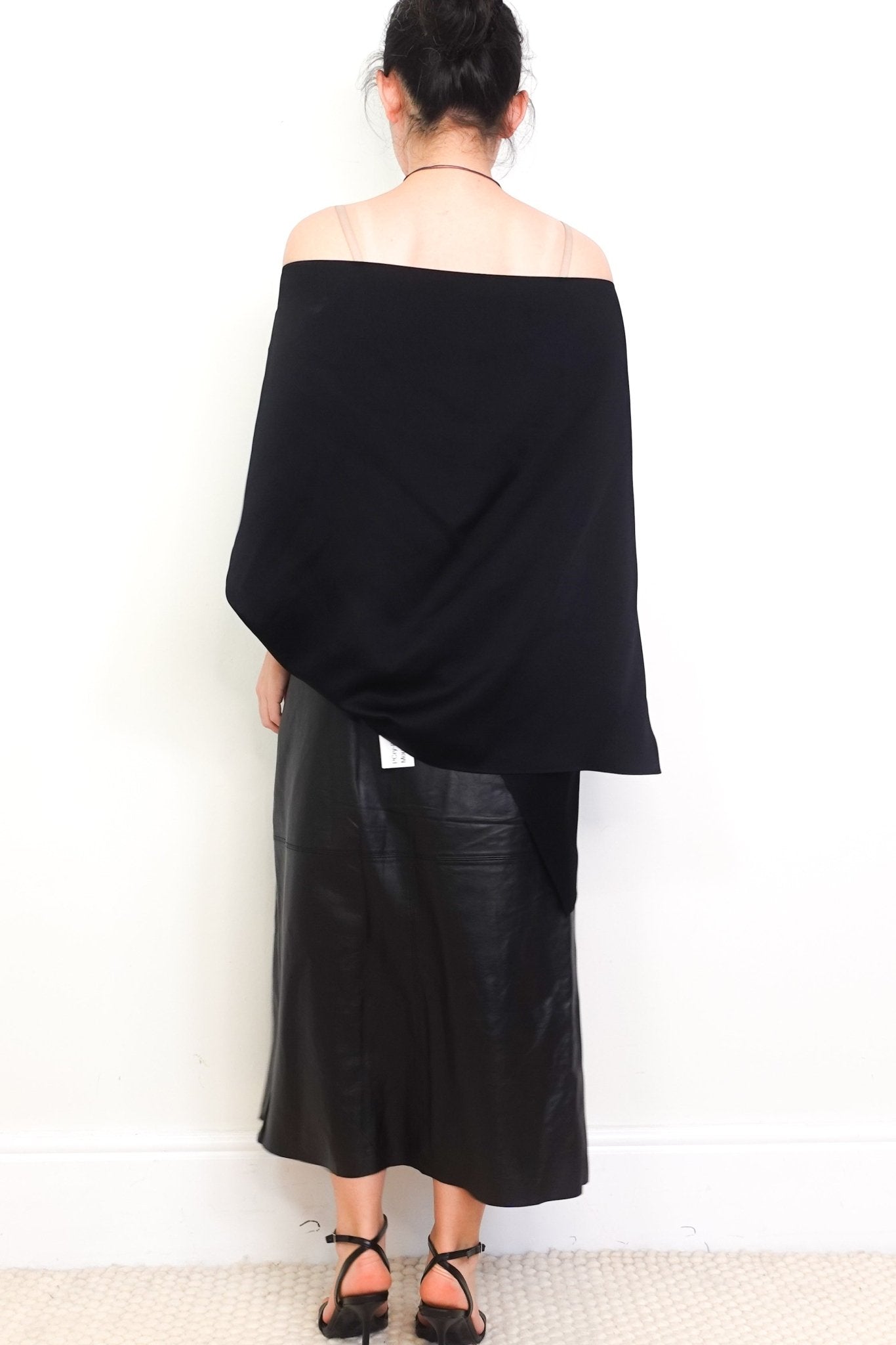 Roland Mouret Black Embellished Satin Top RRP £475 | Authentic Preloved - Reloved Again