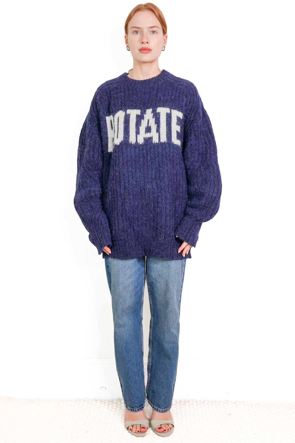 Rotate Oversized Logo Knit Jumper (RRP £299) | Authentic Preloved front