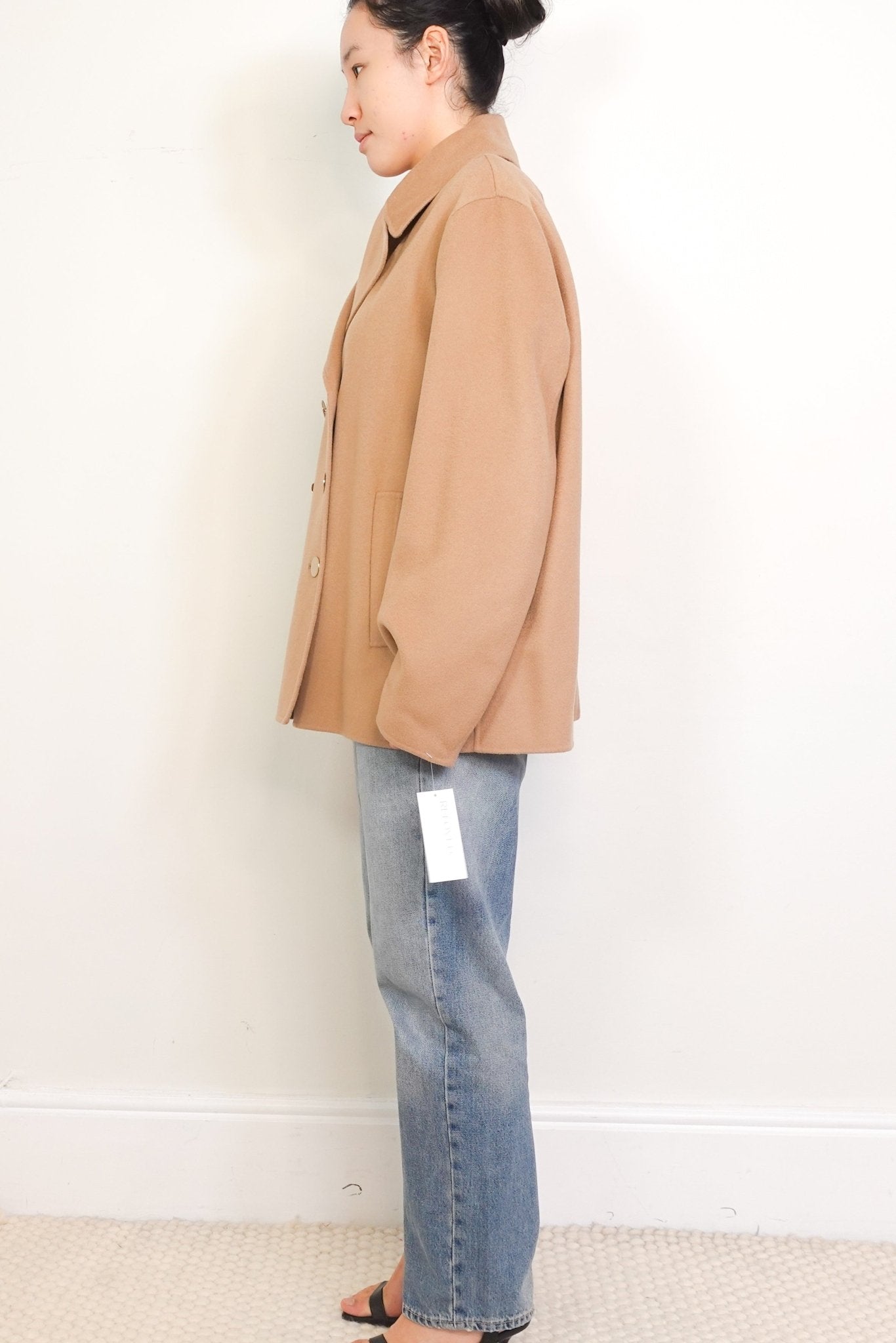‘S MaxMara Camel Brown Cargo Coat RRP £650 | Authentic Preloved - Reloved Again