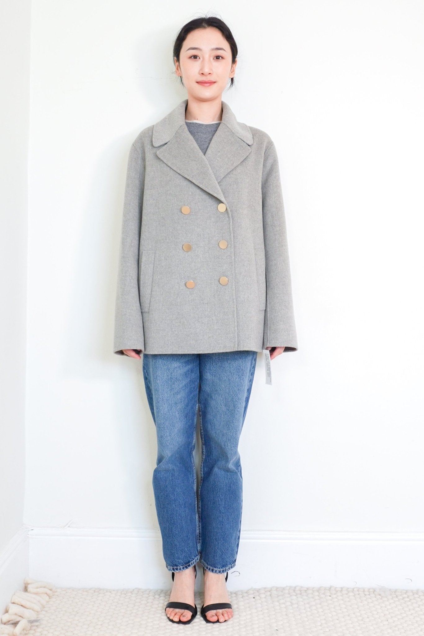 'S MaxMara Grey Cargo Coat RRP £650 | Authentic Preloved - Reloved Again