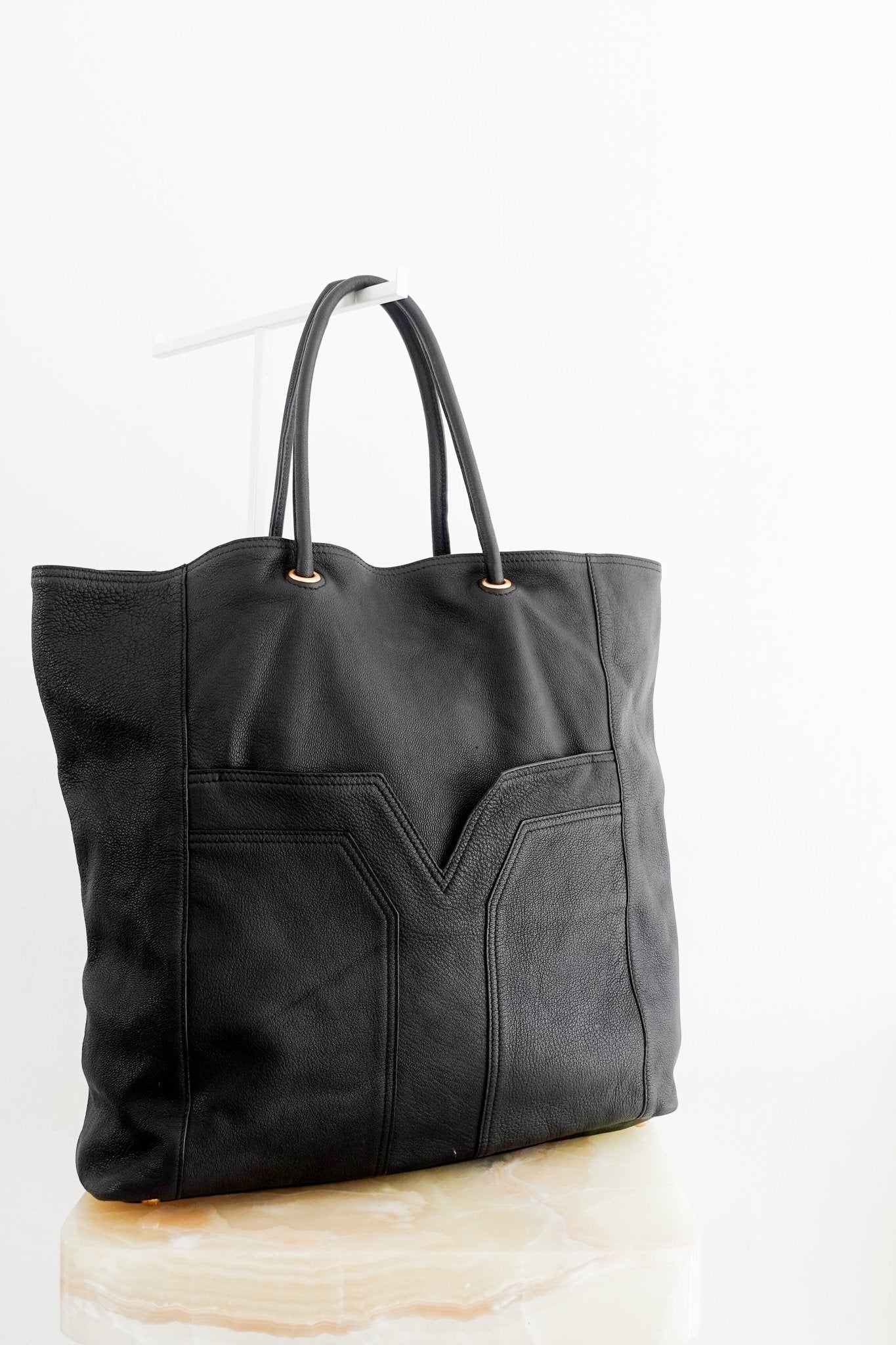 Saint Laurent Black Lucky Chyc Lambskin Tote Bag RRP £3000 | Authentic Preloved - Reloved Again