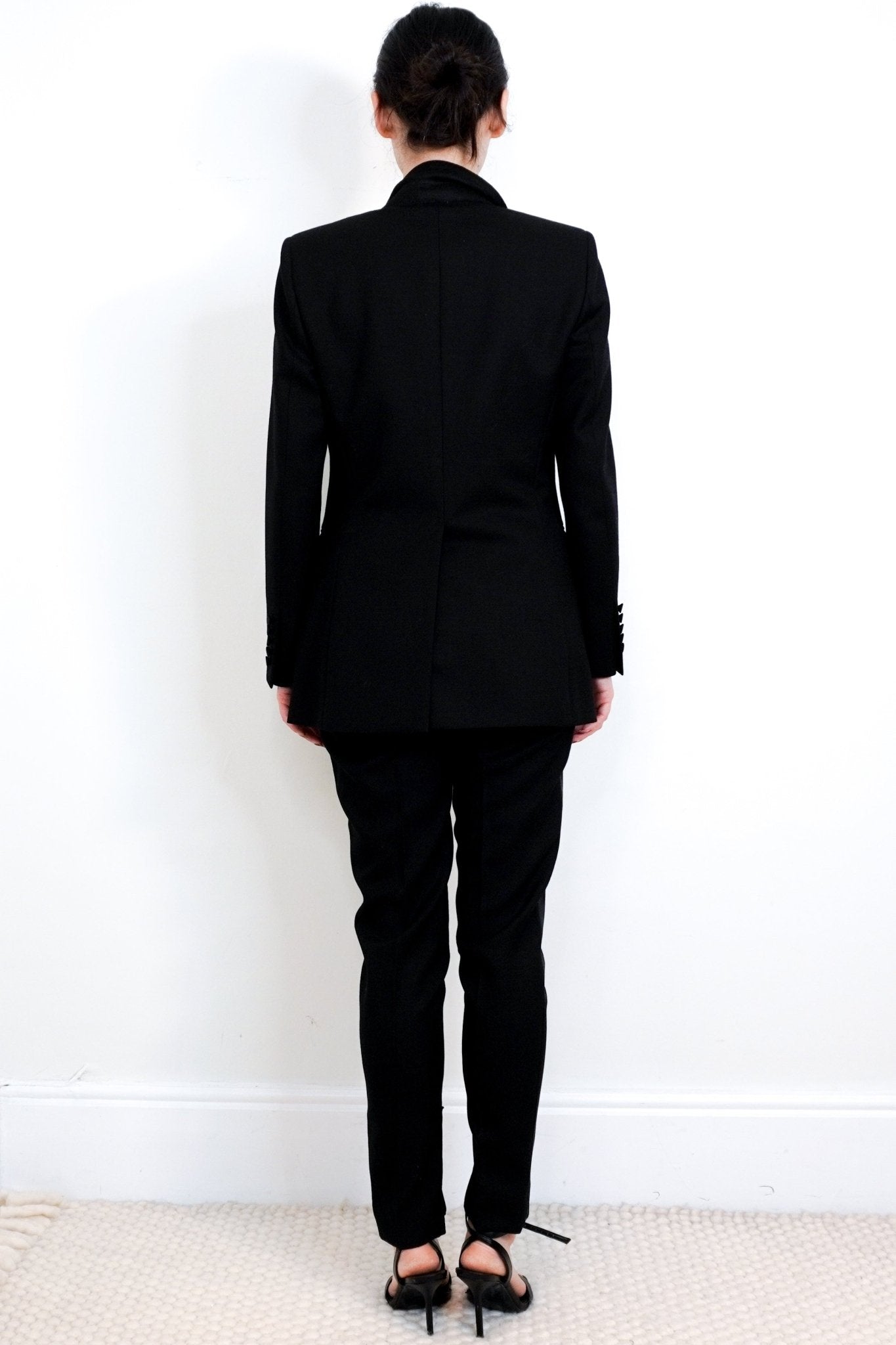 Saint Laurent Black Tuxedo Wool Jacket RRP £2.8K | Authentic Preloved - Reloved Again