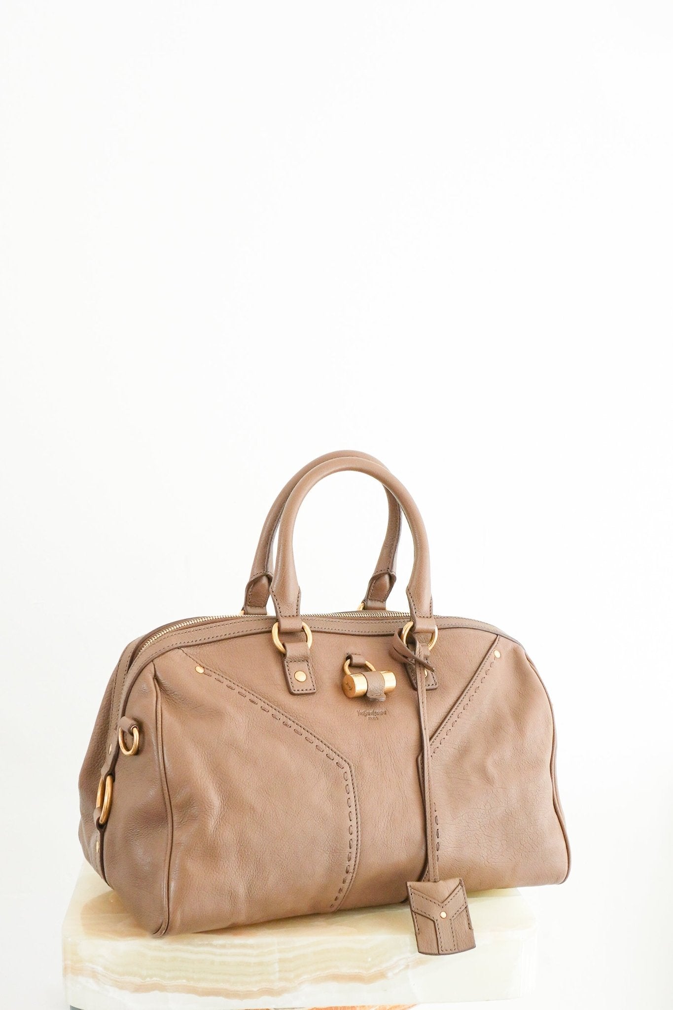 Saint Laurent Brown Muse Bowling Bag (RRP £1300) | Authentic Preloved - Reloved Again