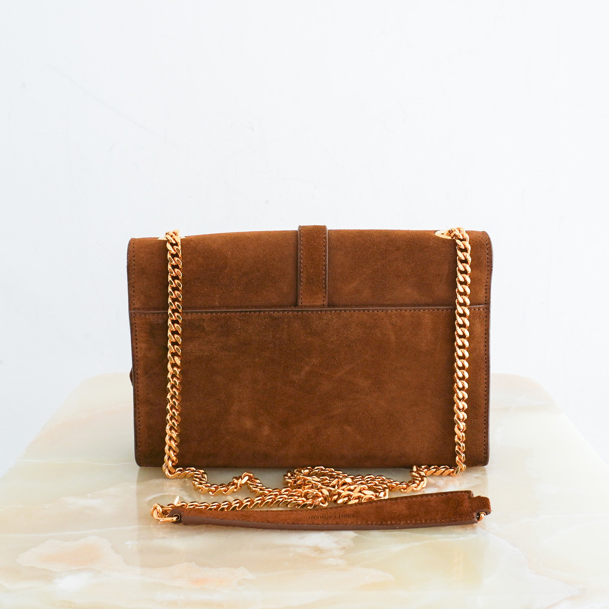 Saint-Laurent-Brown-Suede-Fringe-Crossbody-Bag-back-picture