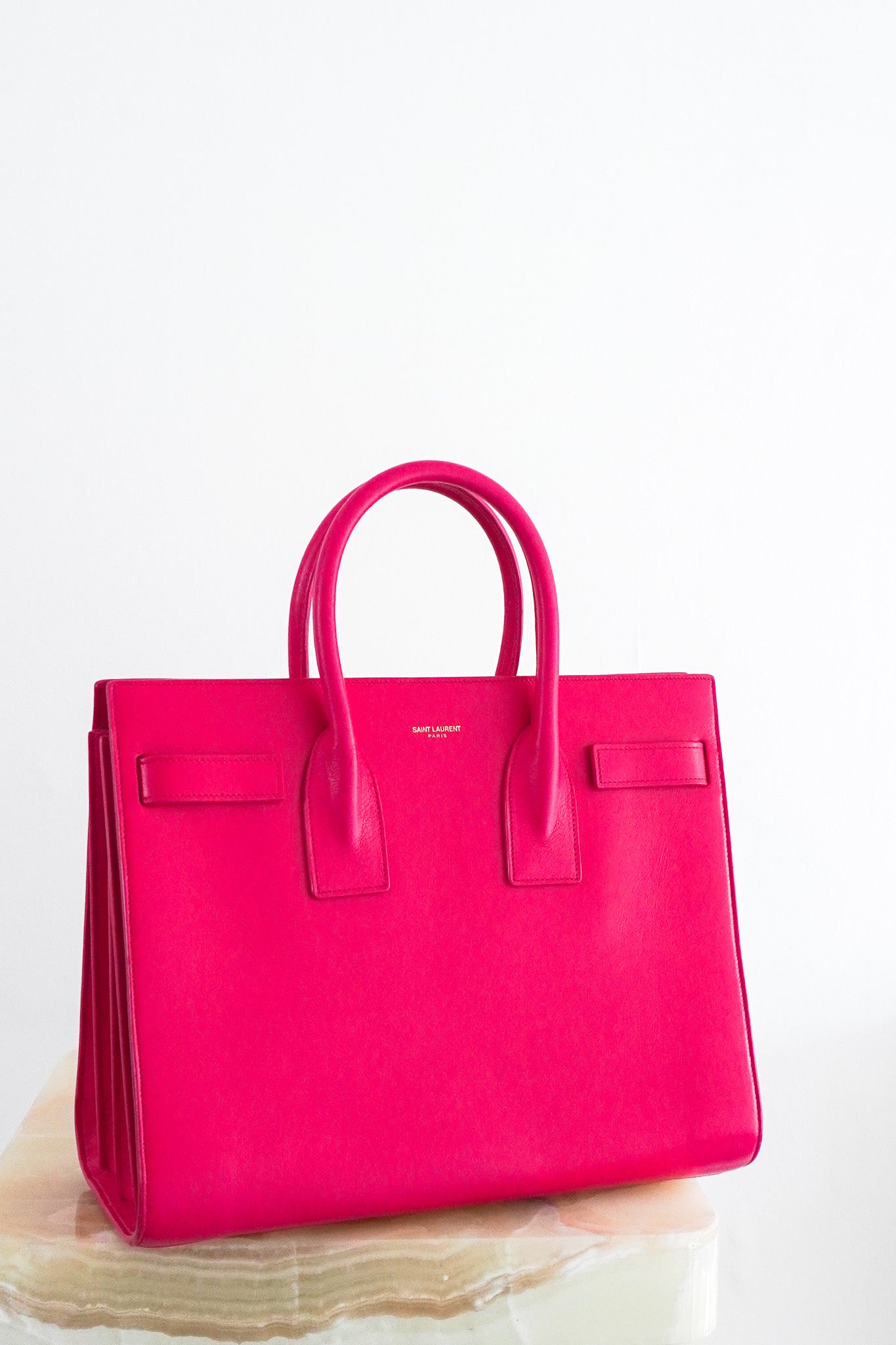 Saint Laurent Sac De Jour Small Bag in Pink RRP £2615 | Authentic Preloved - Reloved Again