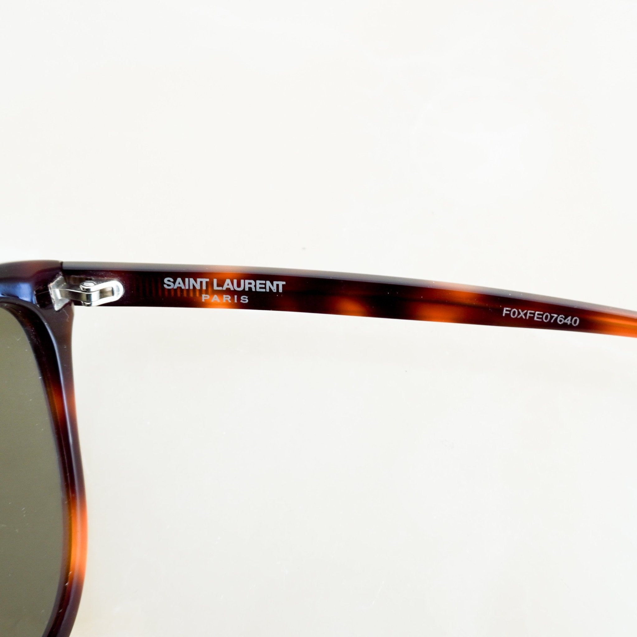 Saint Laurent Tortoise Shell Sunglasses RRP £365 | Authentic Preloved - FINAL SALE - Reloved Again