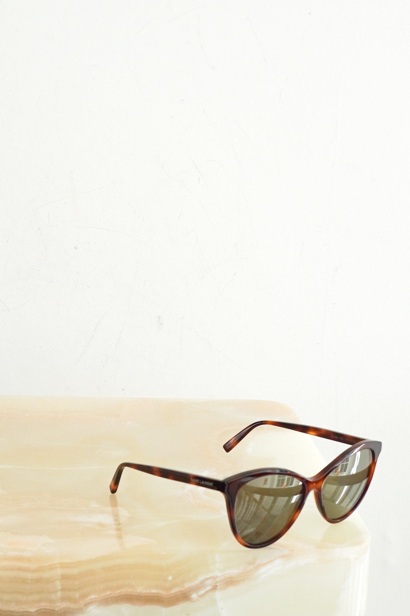 Saint Laurent Tortoise Shell Sunglasses RRP £365 | Authentic Preloved - FINAL SALE - Reloved Again