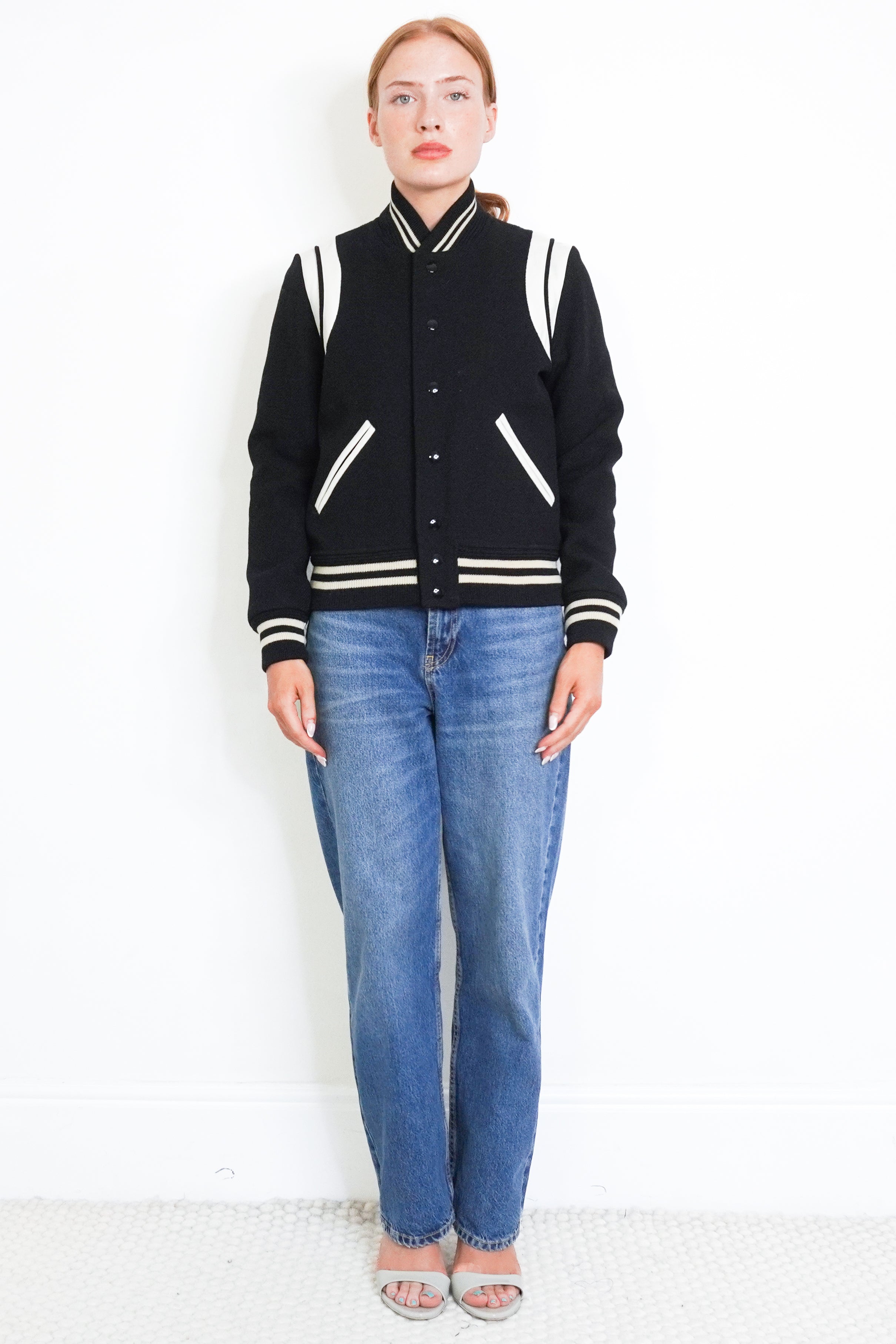 Saint_Laurent_Black_Ivory_Teddy_Jacket_in_Wool_front_photo_chelsea_london