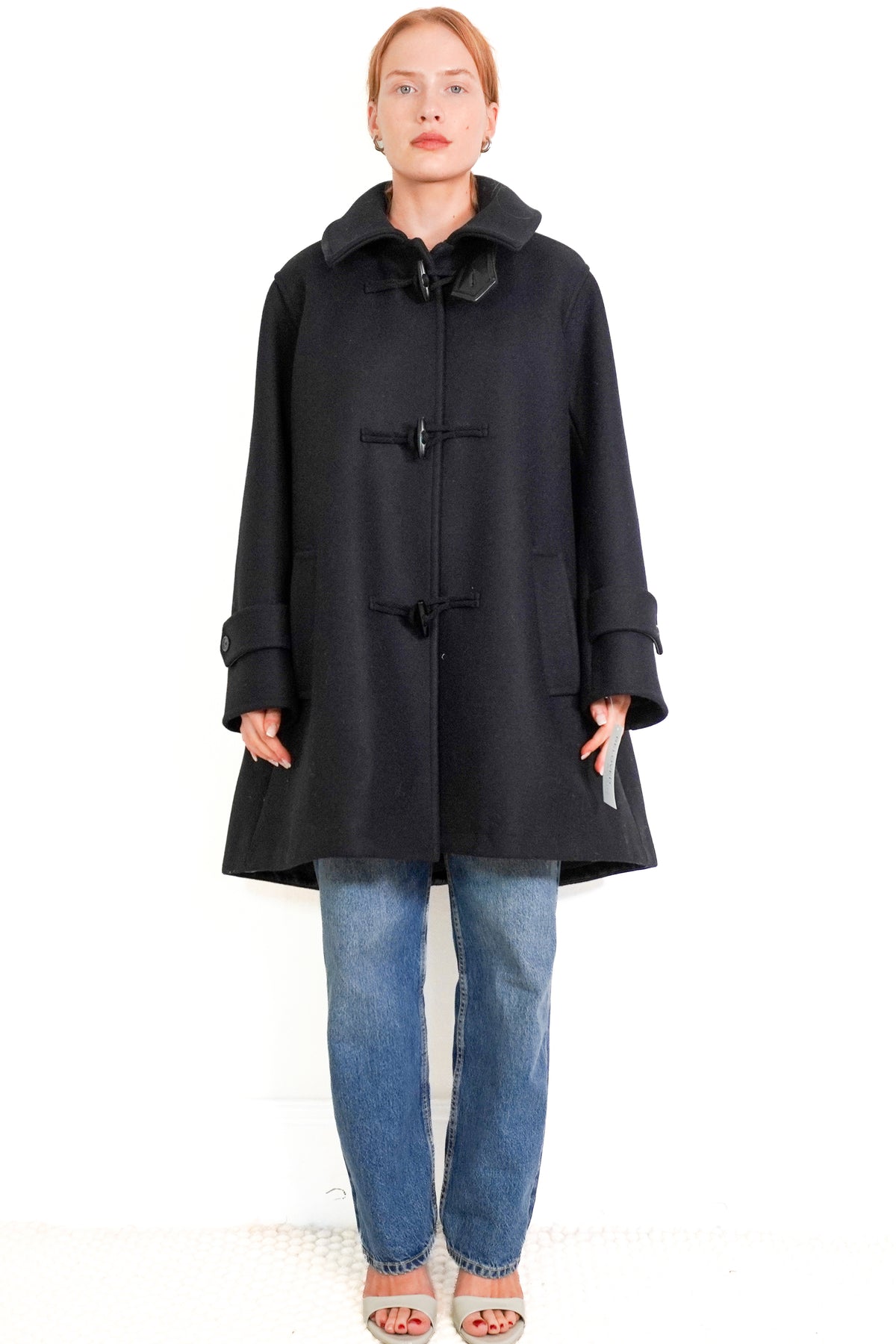 Saint Laurent Exaggerated-Collar Wool Duffle Coat (RRP £4075) | Authentic Preloved - Reloved Again