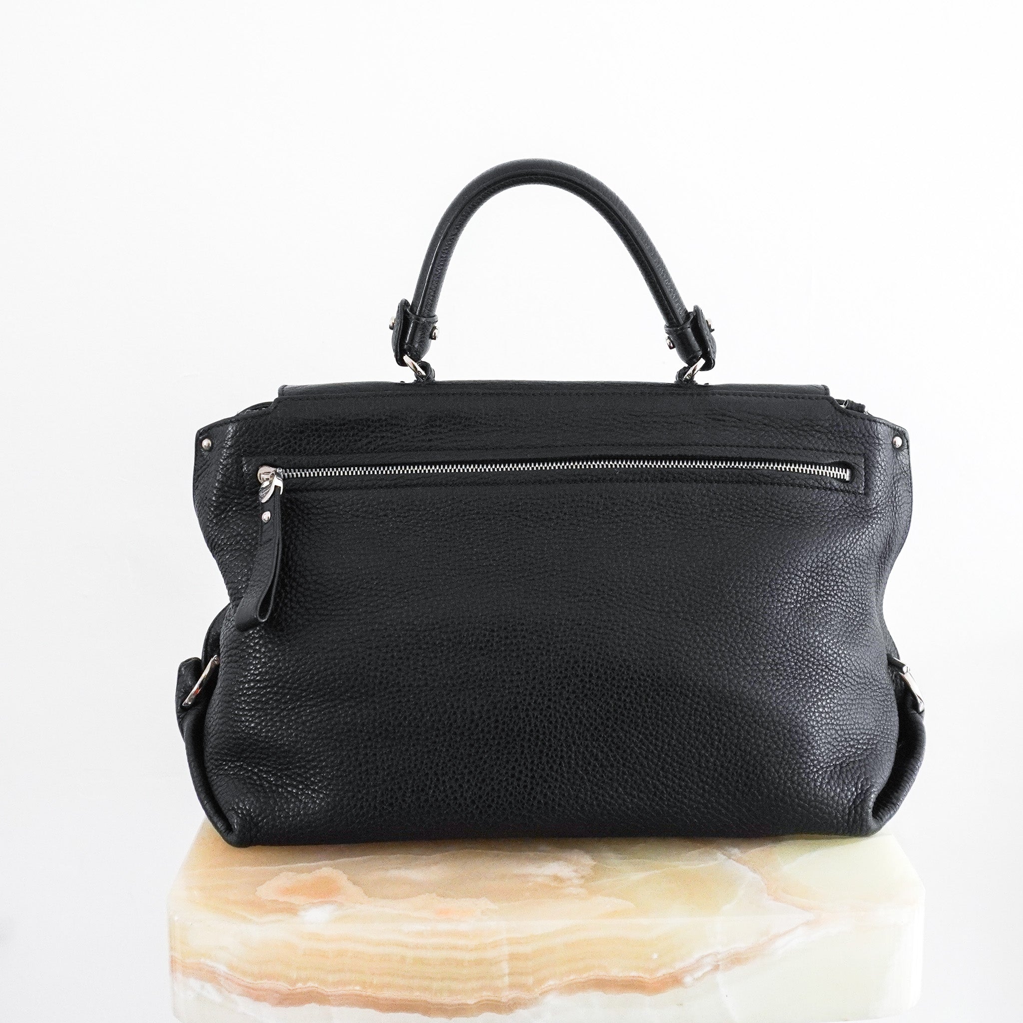 Salvatore Ferragamo Black Sofia Two - Way Bag with Crossbody Strap RRP £1400 | Authentic Preloved - Reloved Again