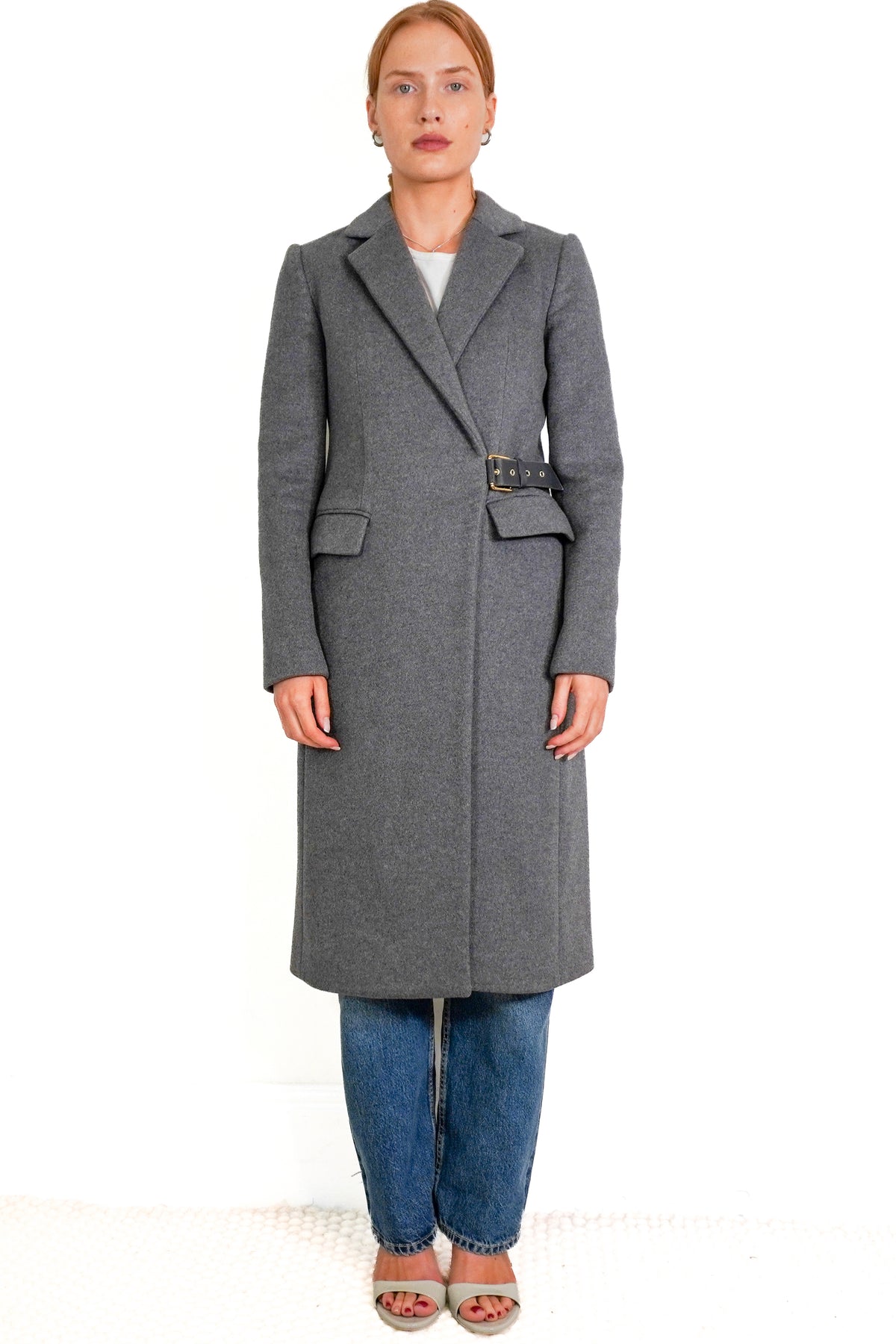 Salvatore Ferragamo Buckle Wool Jacket (RRP £2700) | Authentic Preloved front