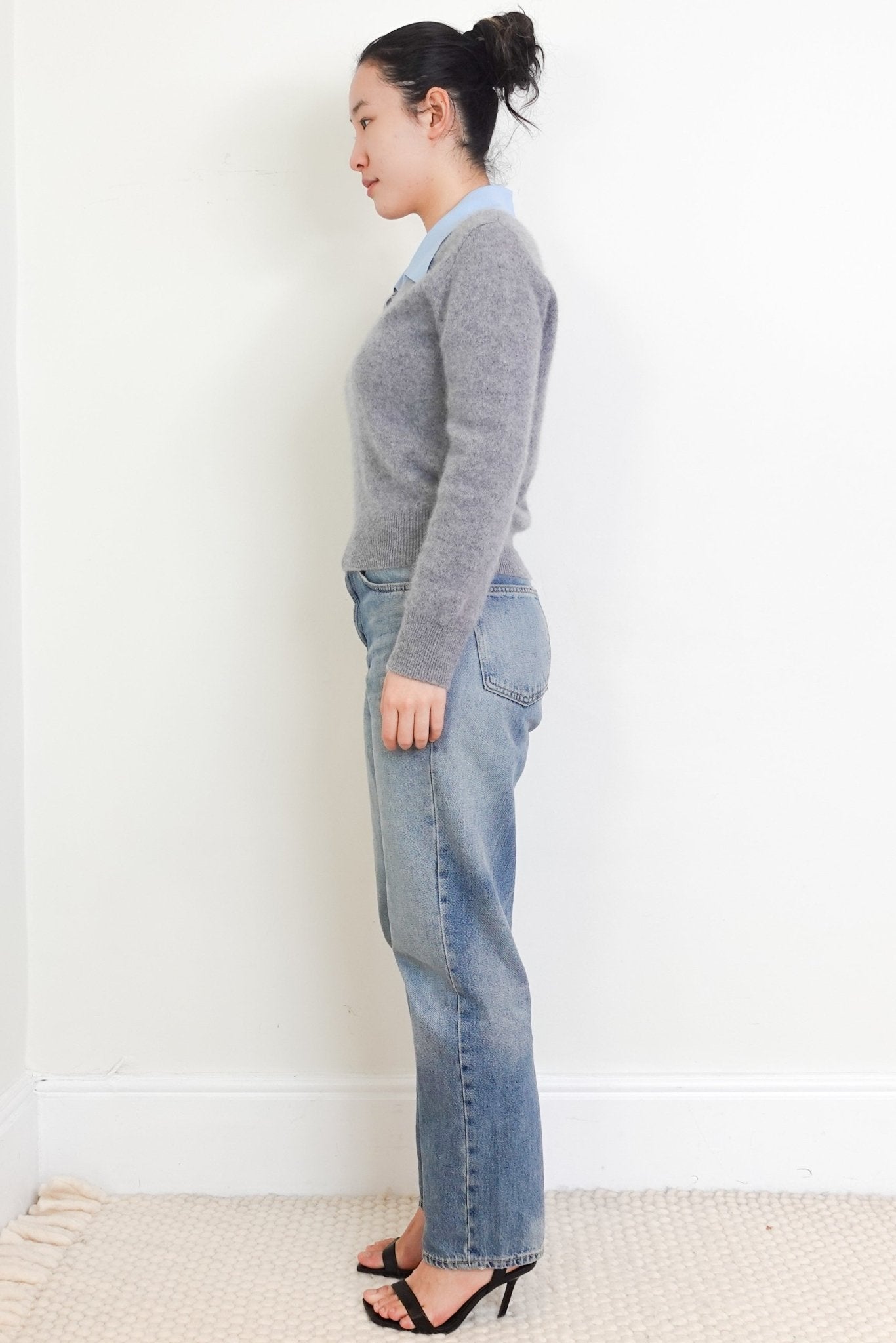 Sandro Grey Polo Shirt Sweater RRP £200 | Authentic Preloved - Reloved Again