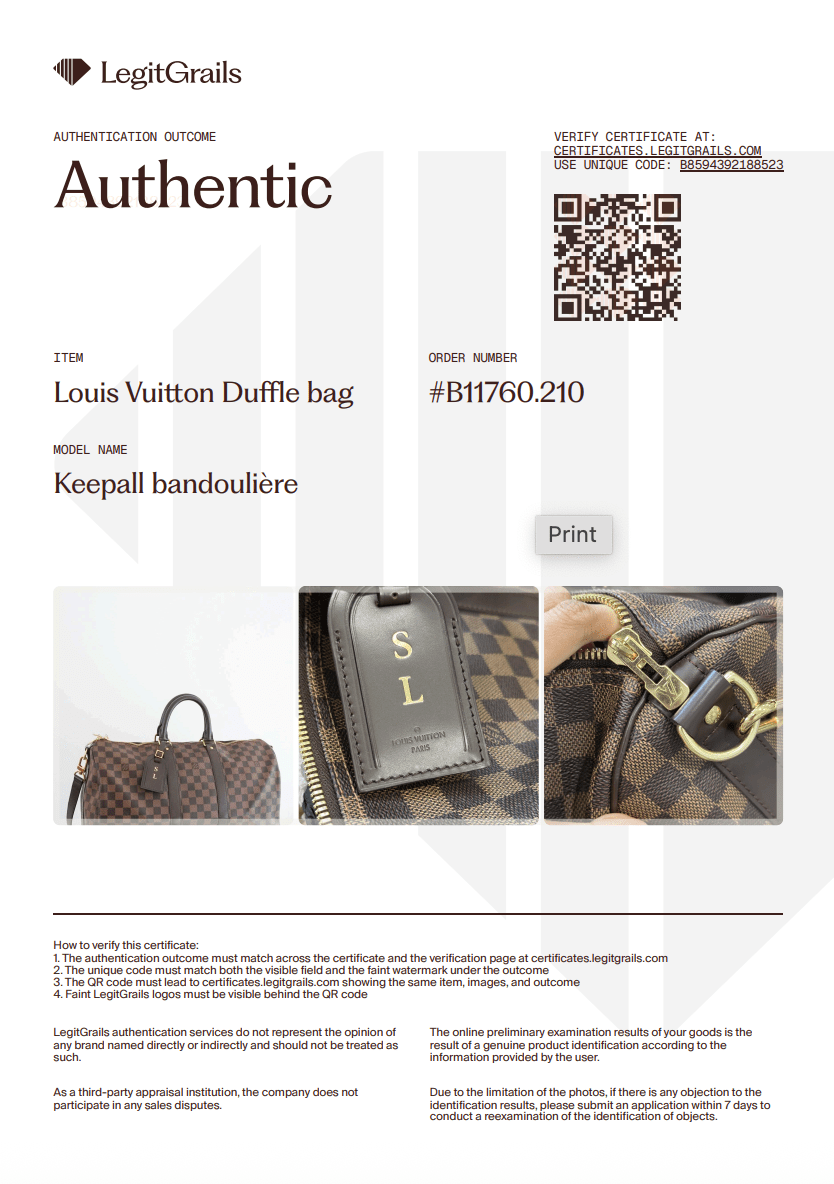 Louis Vuitton Damier Keepall Bandoulière 45 Bag RRP £1960 | Authentic Preloved - Reloved Again