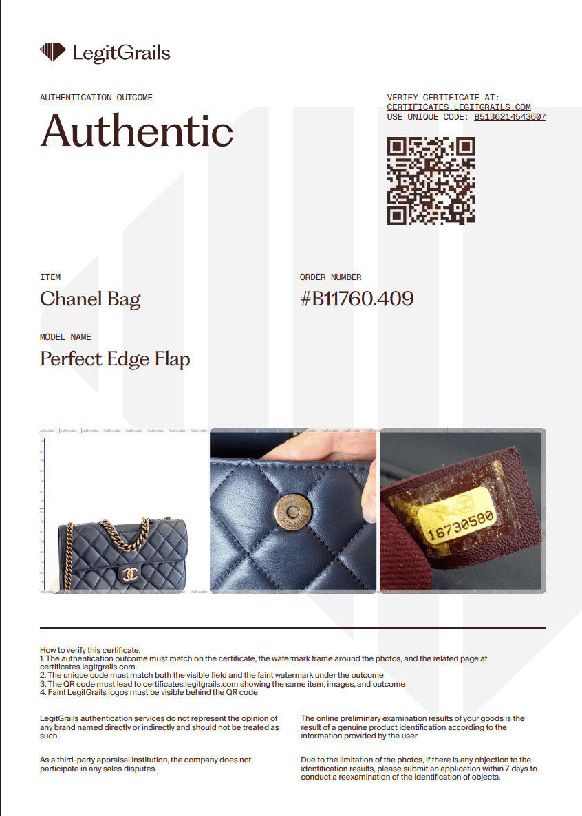 Chanel Large Perfect Edge Flap Bag Navy Quilted Lambskin | Authentic Preloved - Reloved Again