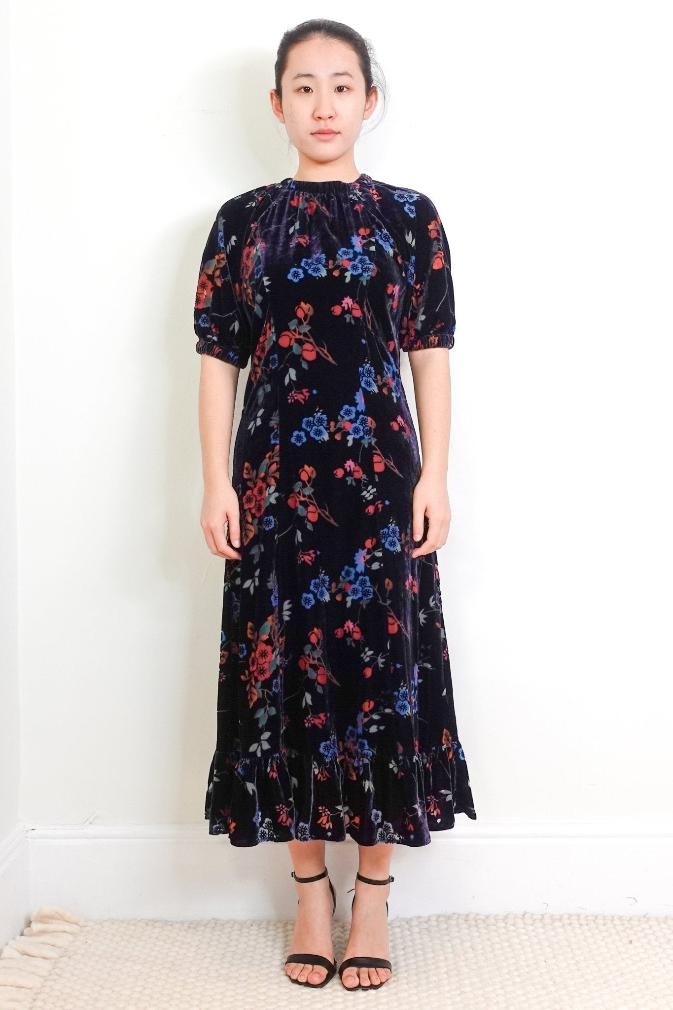 Sea New York Navy Floral Midi Dress RRP £330 | Authentic Preloved - Reloved Again