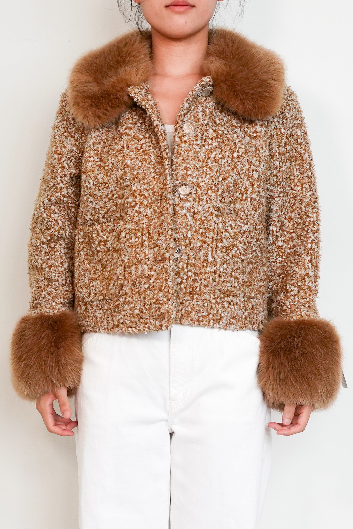 Shrimps-brown-Coat-Faux-Fur-front-picture 