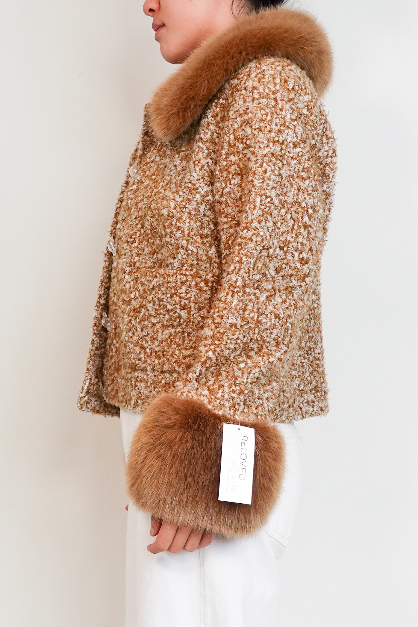 Shrimps-brown-Coat-Faux-Fur-side-picture 