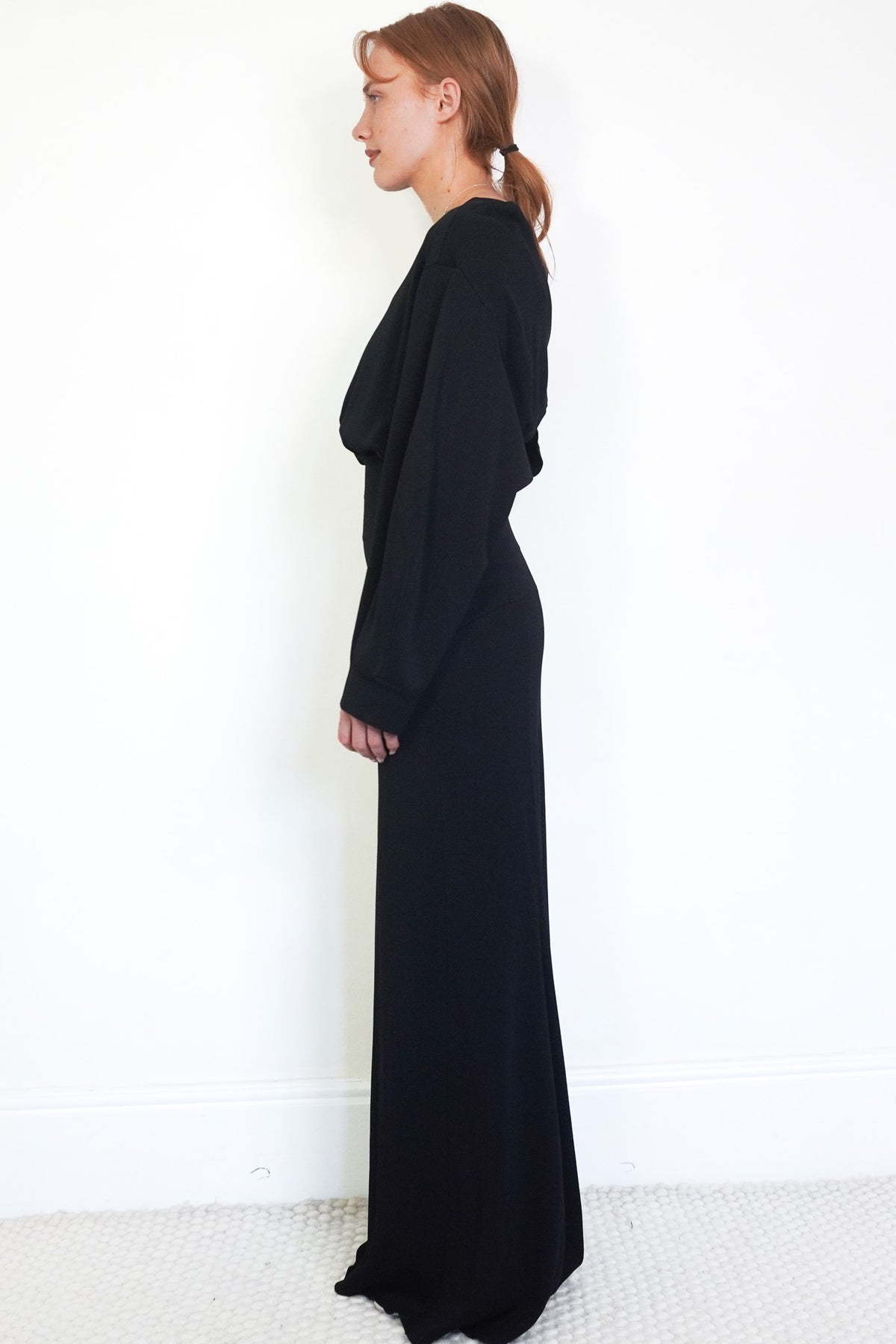 Alaïa Black Cut Out Long Sleeve Maxi Dress RRP £3000 | Authentic Preloved - Reloved Again