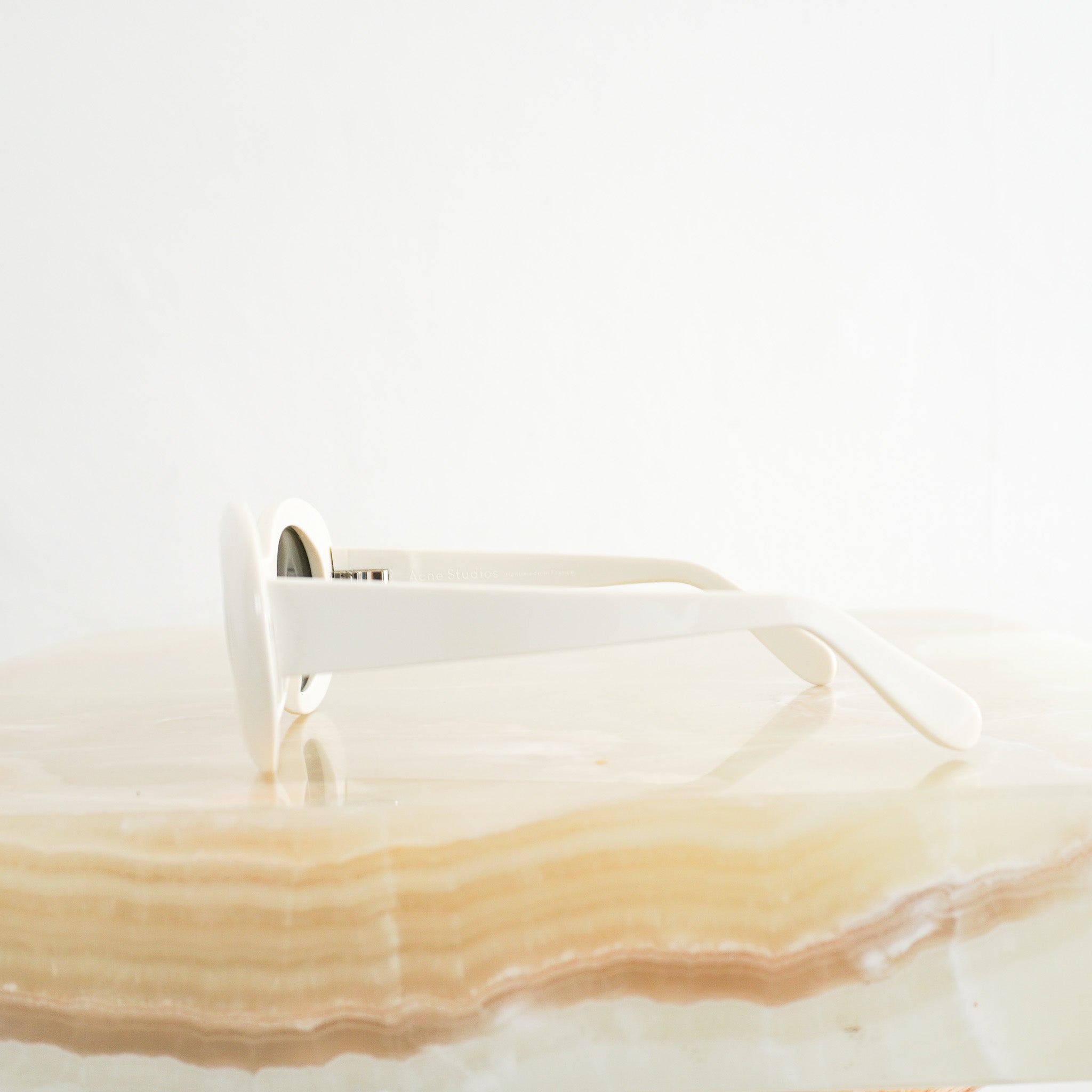 Acne Studios White Round Framed Sunglasses (RRP £270) | Authentic Preloved FINAL SALE - Reloved Again