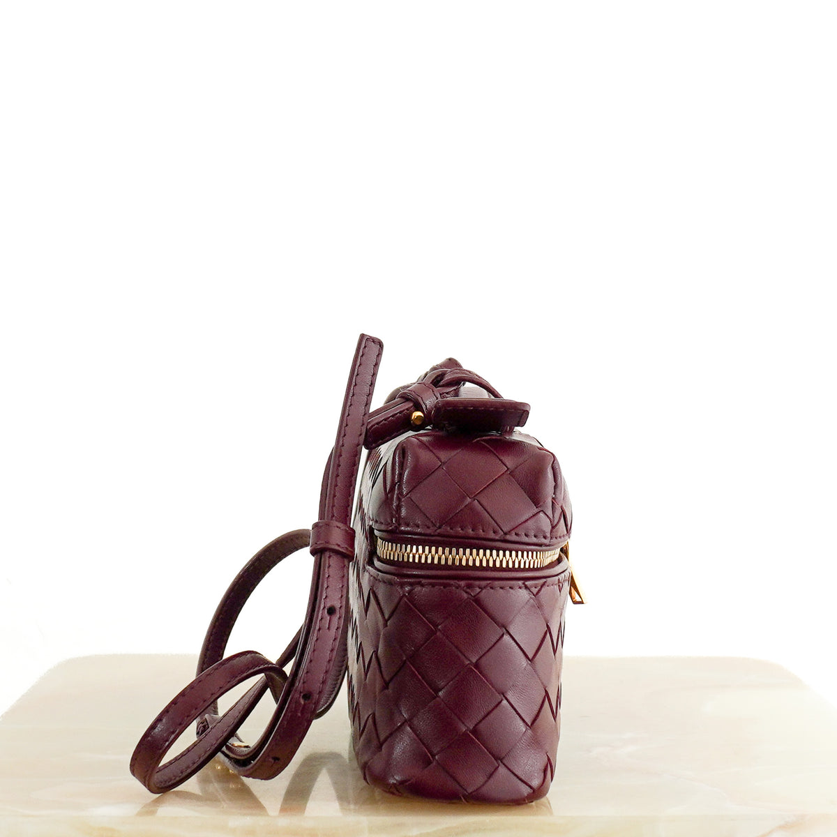 Bottega Veneta Bang Bang Vanity Case in Barolo (RRP £2400) | Authentic Preloved - Reloved Again