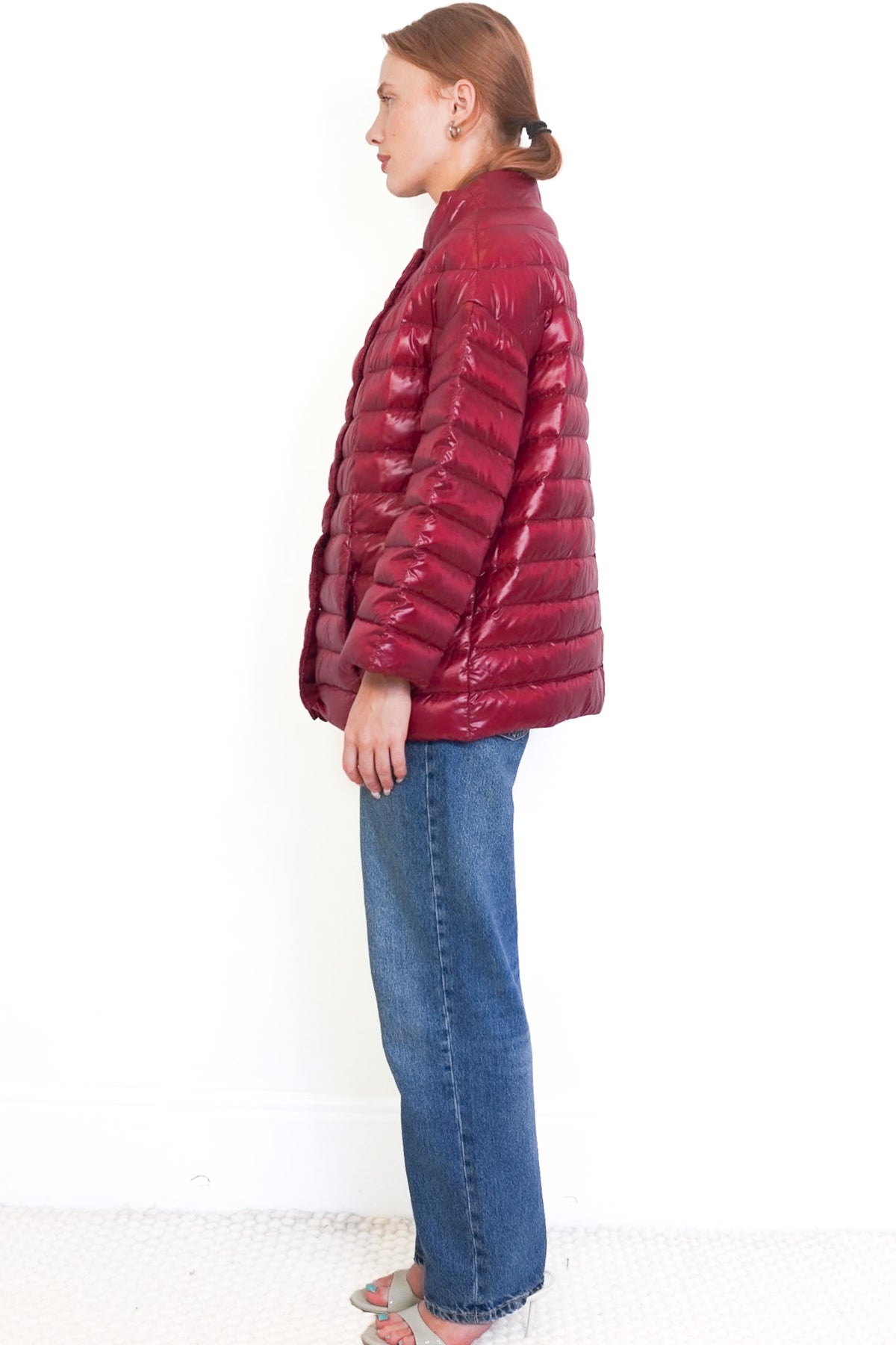 Side Image Herno Burgundy Padded Jacket 