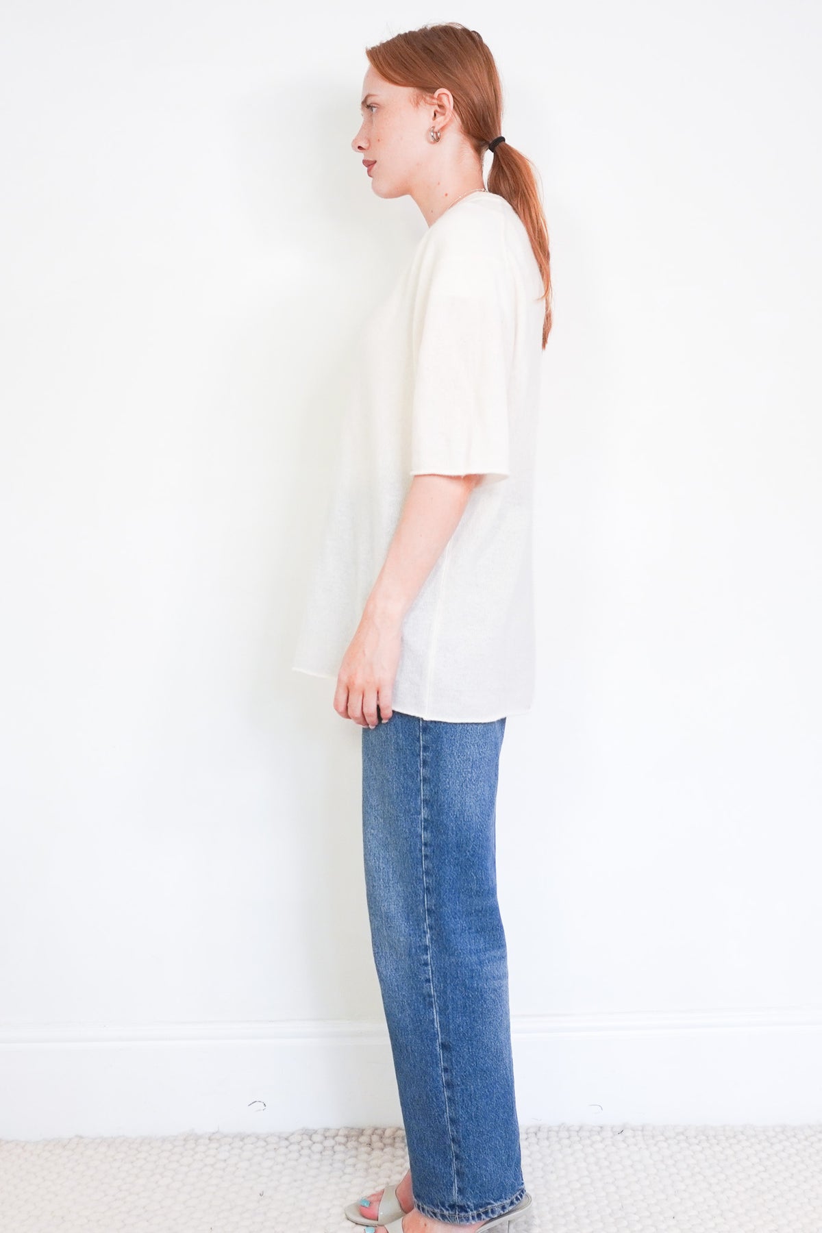 Side Image: Jardin des Oranges Cream Jumper 