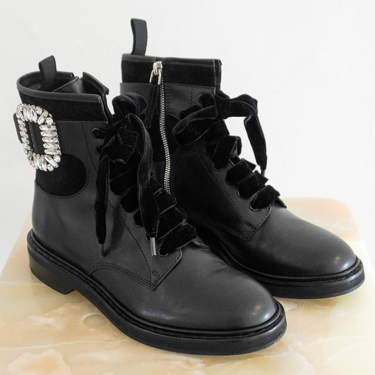 Side Image: Roger Vivier Rhinestone Boots