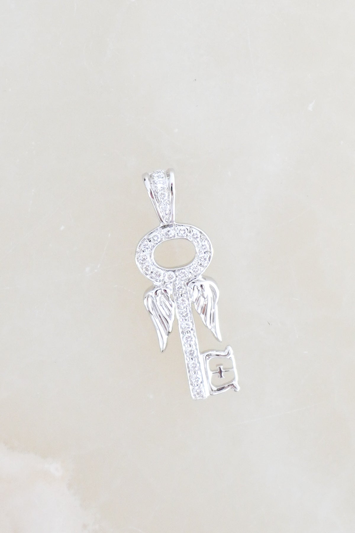 Side Image: Theo Fennell Diamond Key Charm