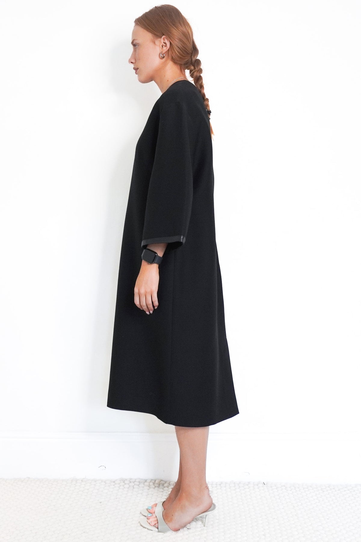 Side Image: Valentino Black Dress UK XL