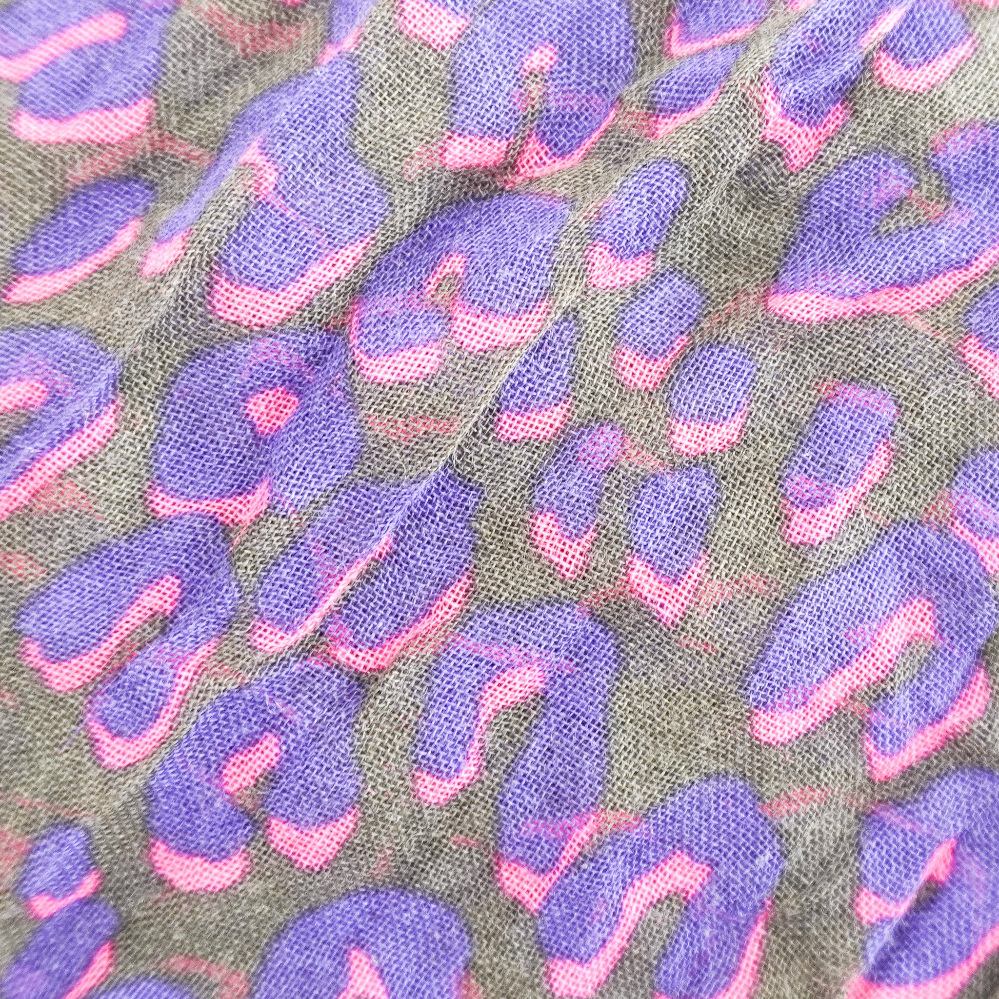 Side image Louis Vuitton x Stephen Sprouse Leopard Print Stole in Purple