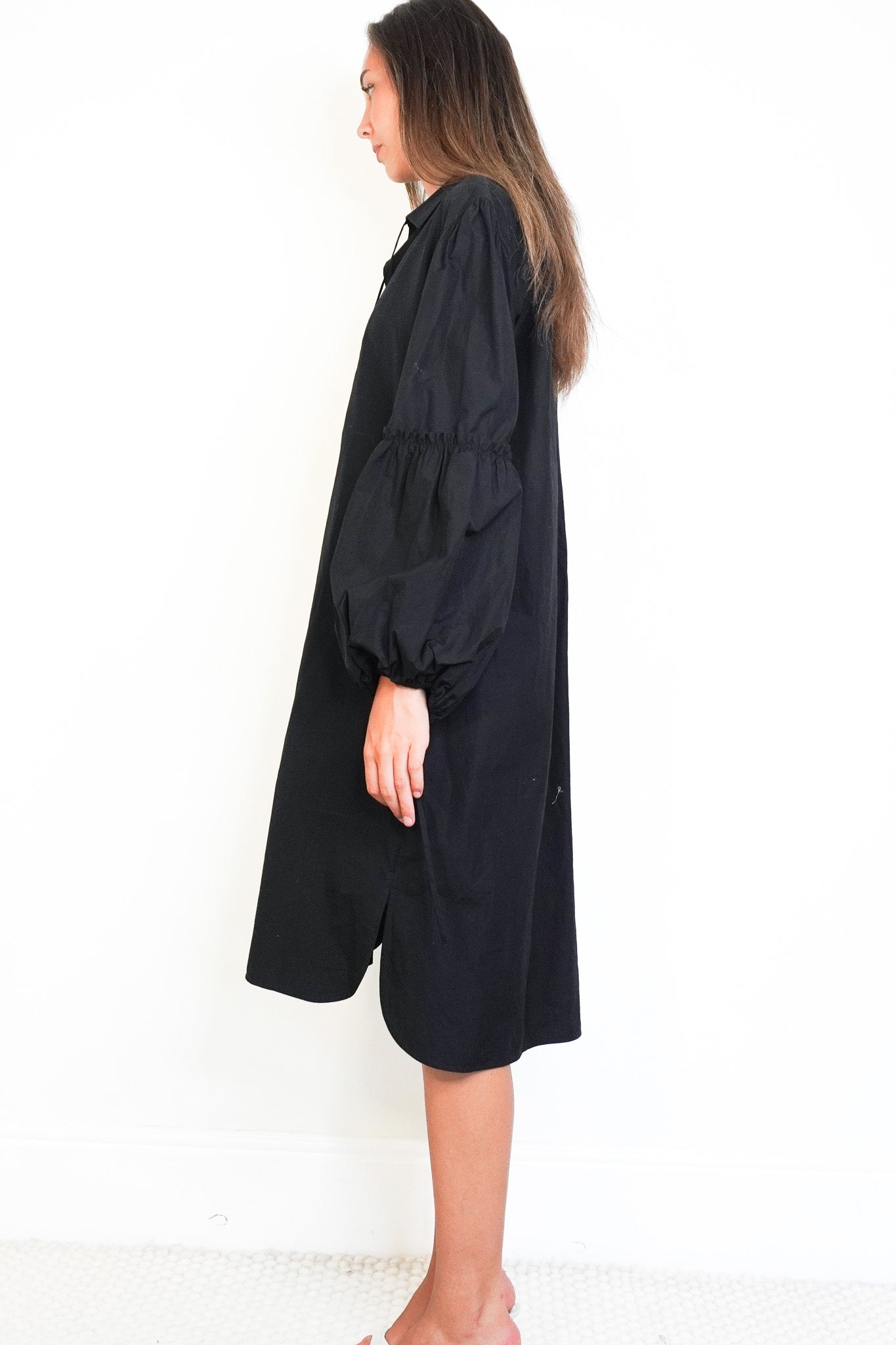 Side image Max Mara Black Smock Dress