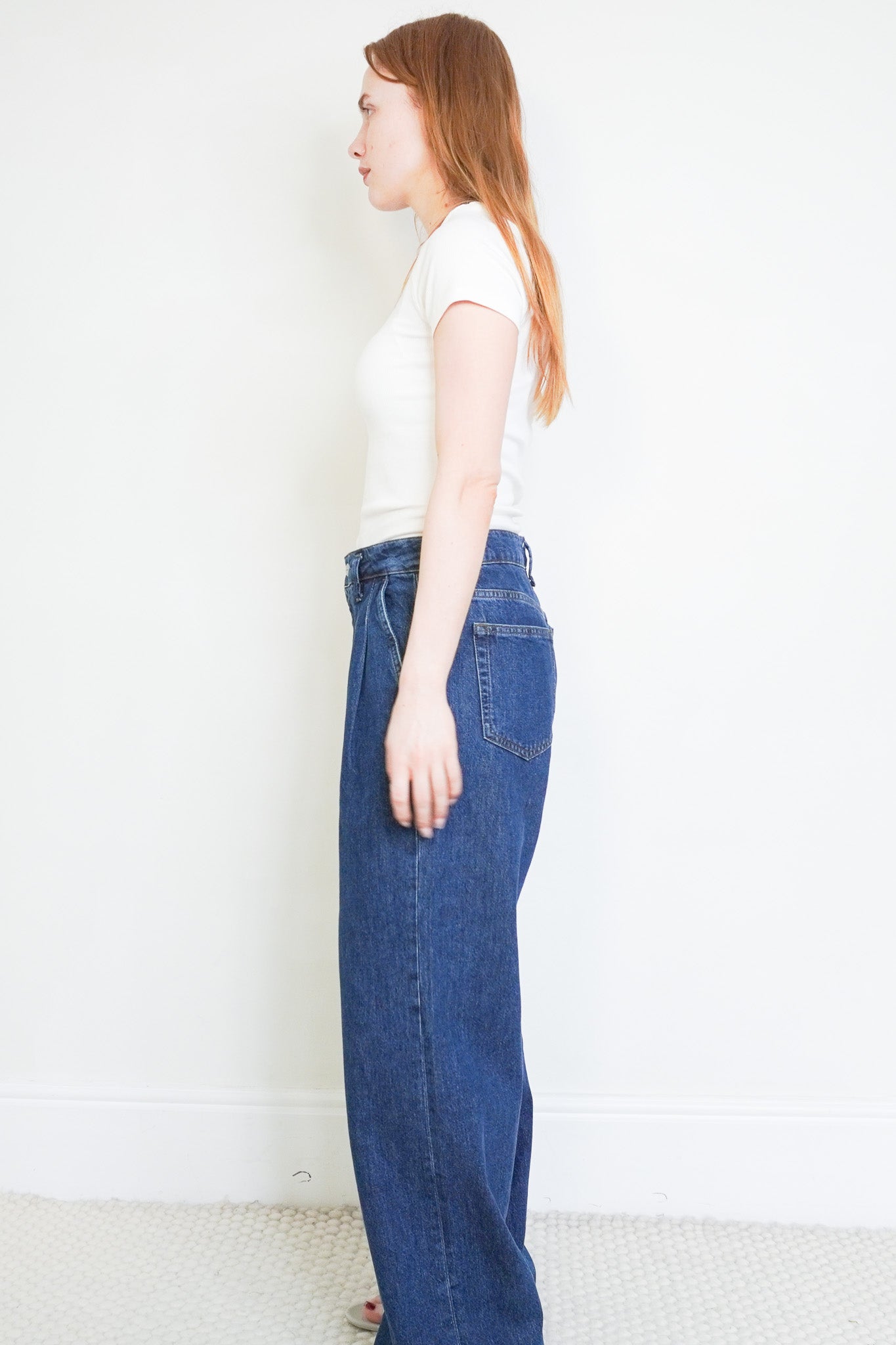 Side image of the Anine Bing Denim Jeans