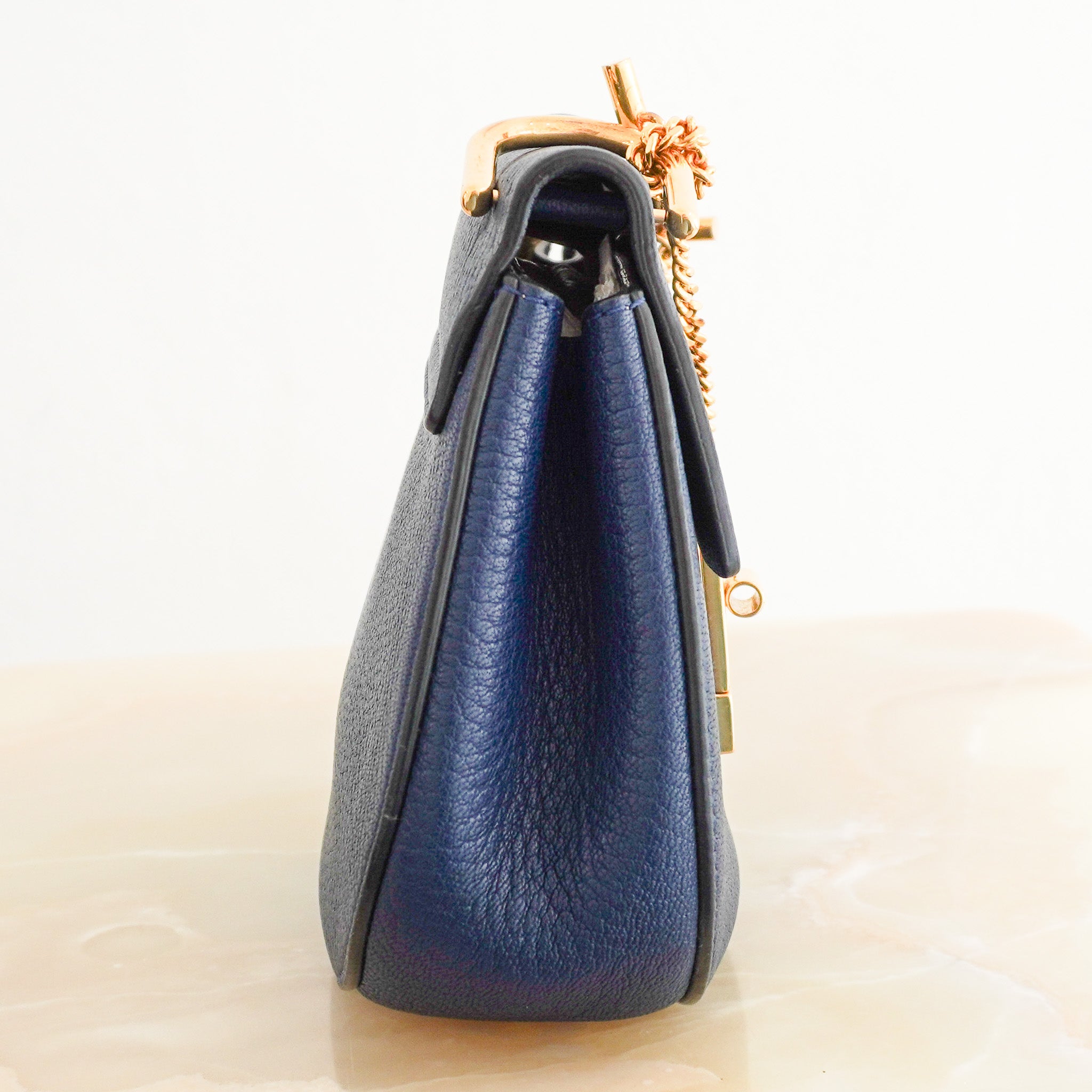 Side image of the Chloe Drew Small Crossbody Bag 