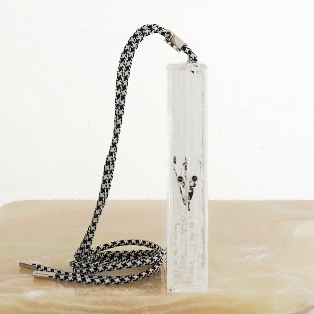  Side image of the Dior Oblique Plexiglass Vertical Pouch