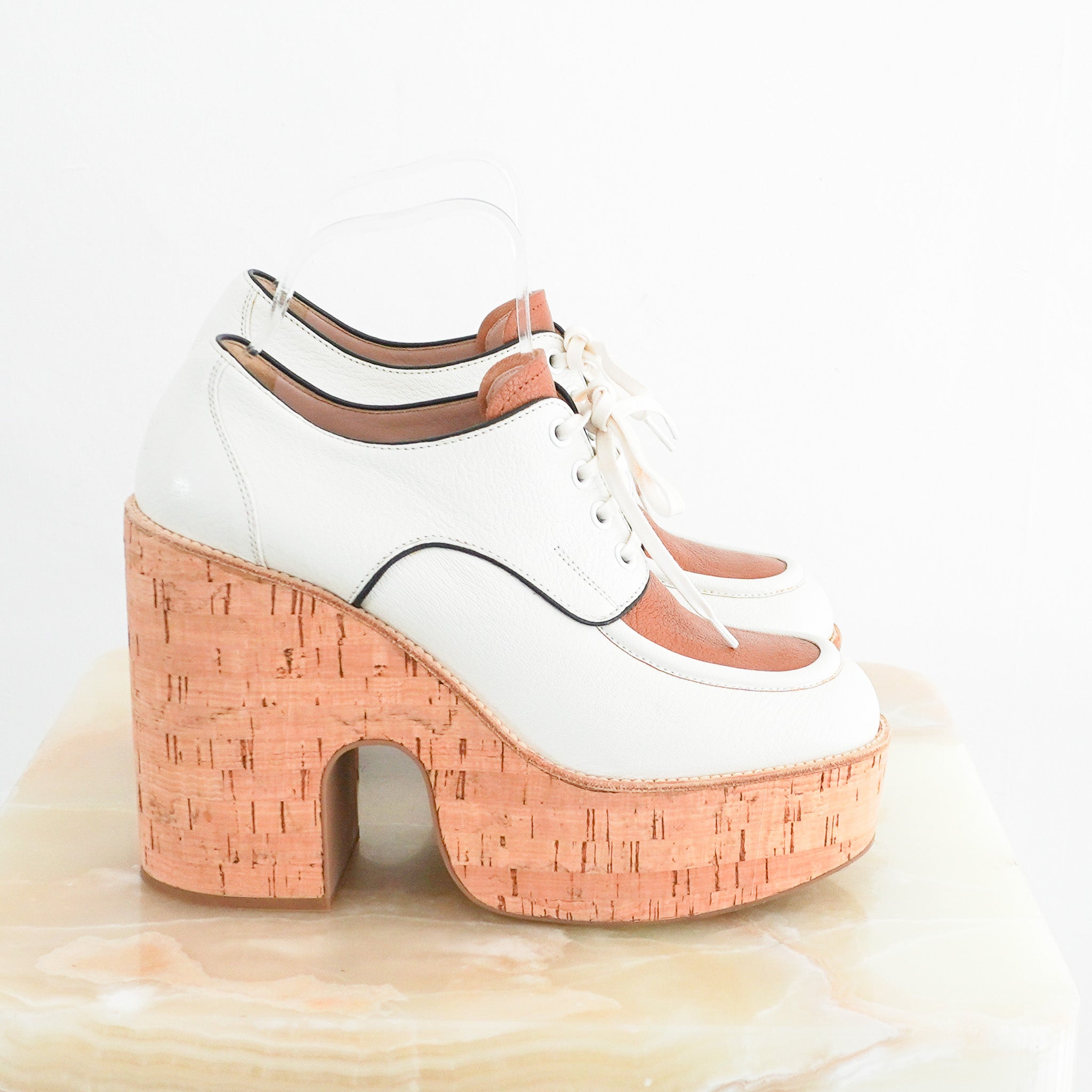 Miu Miu Cork Platforms RRP £1,000 | Authentic Preloved - Reloved Again