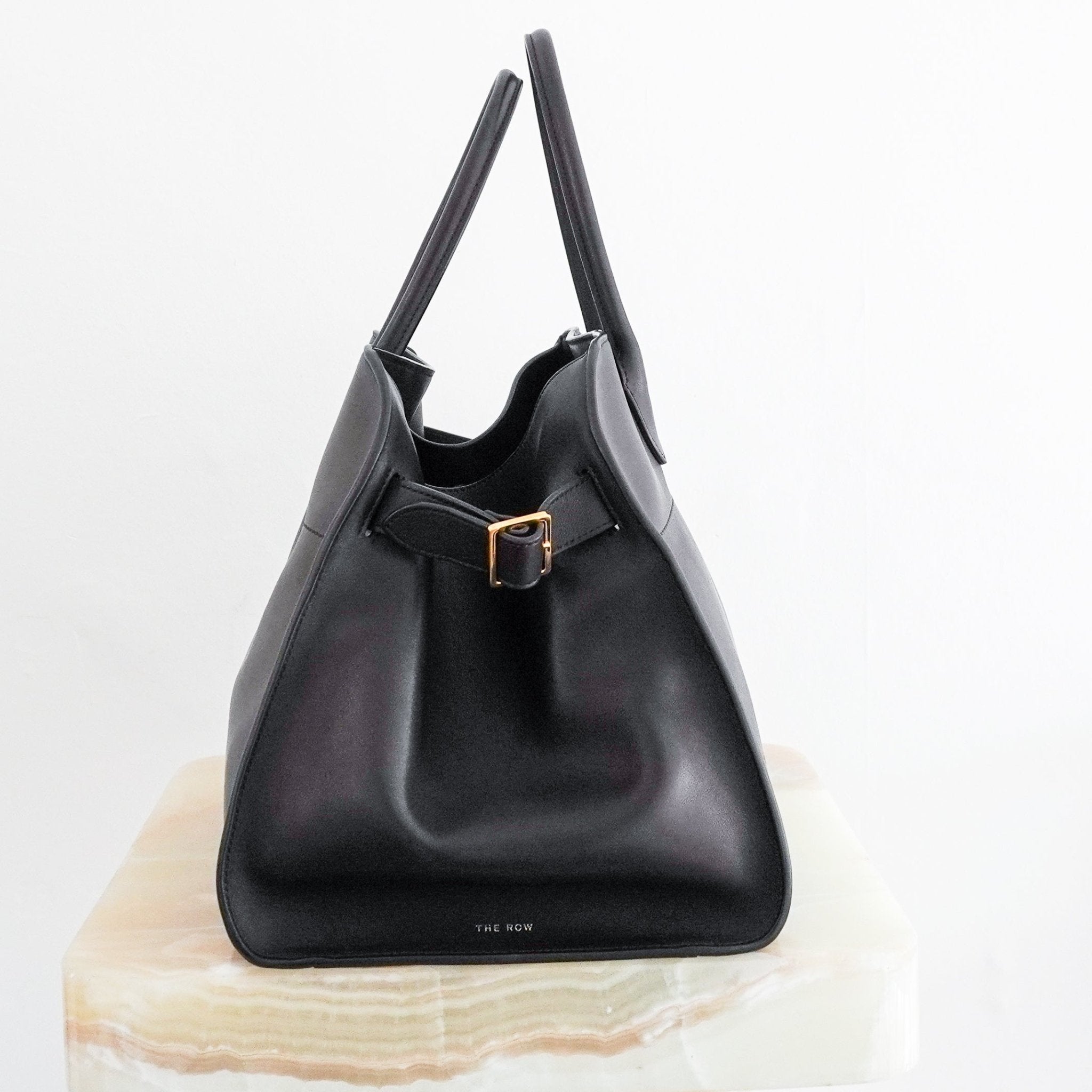 The Row Black Margaux Shoulder Bag 15 RRP £4540 | Authentic Preloved - Reloved Again